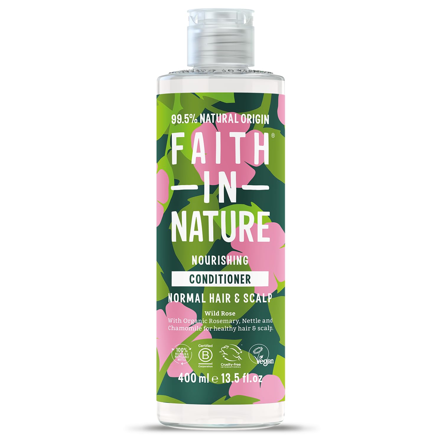 Faith In Nature Organic Aloe Vera Conditioner, Soothing for Normal Hair & Scalp, Vegan & Cruelty Free, No SLS, Silicones or Parabens, 400ml