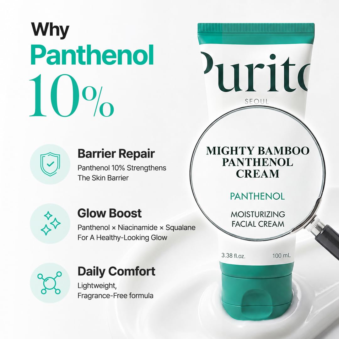 PURITO Oat In Calming Gel Cream, Oat Seed Water, Lightweight Non-Sticky Moisturizer, Non-Comedogenic, Fragrance-Free, Korean Skincare, 100ml 3.38 fl.oz