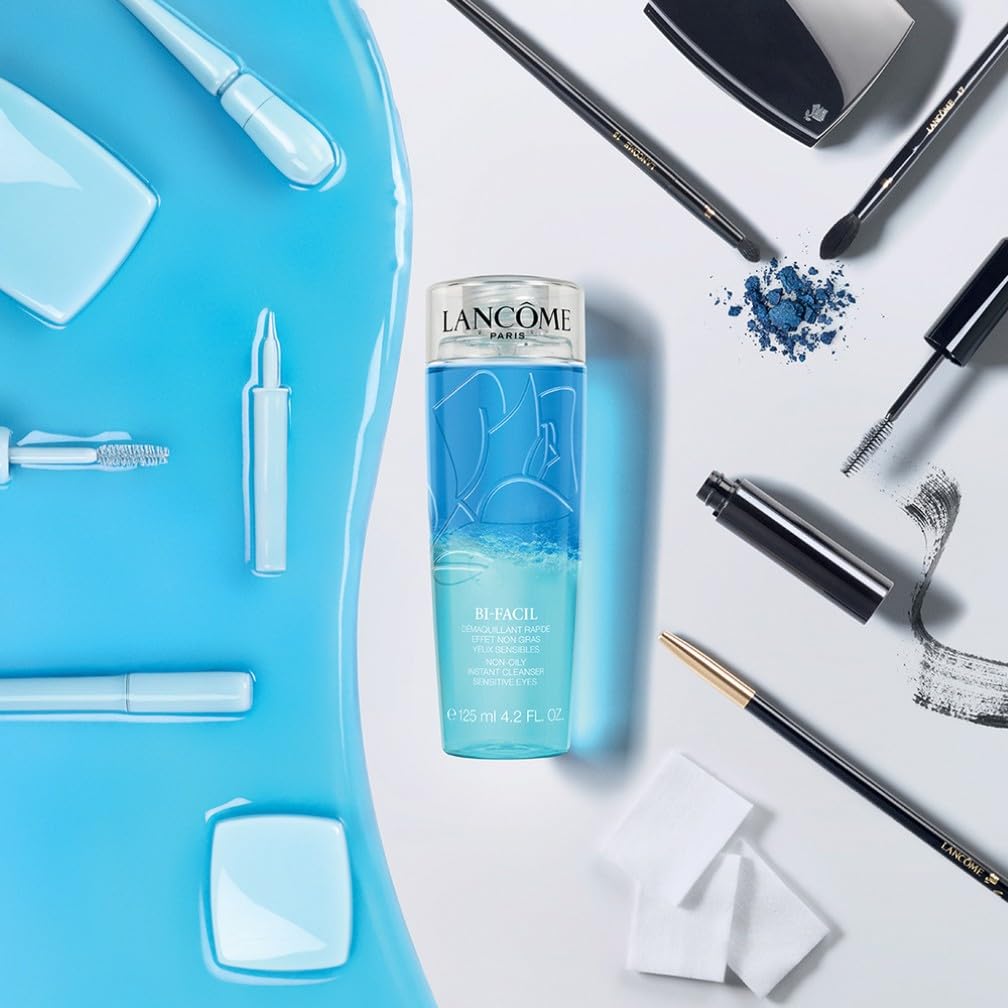 Lancôme Bi-Facil Eye Makeup Remover, Non-Oily, Bi-Phase, Dissolves Waterproof Mascara, Instant Action, Gentle for Sensitive Eyes, Effortlessly Removes Make-up Halalzen