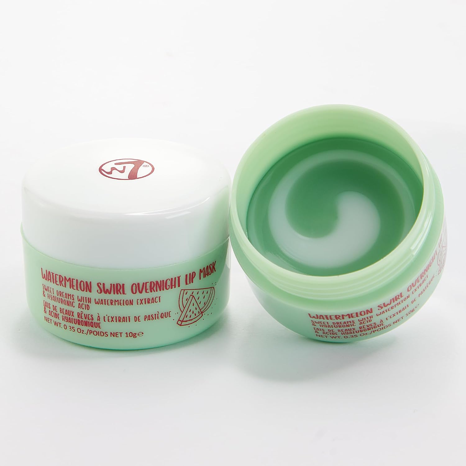 W7 Sweet Dreams Swirly Overnight Lip Mask - Cherry, Watermelon, Bubblegum & Vanilla - Lip Treatments Halalzen