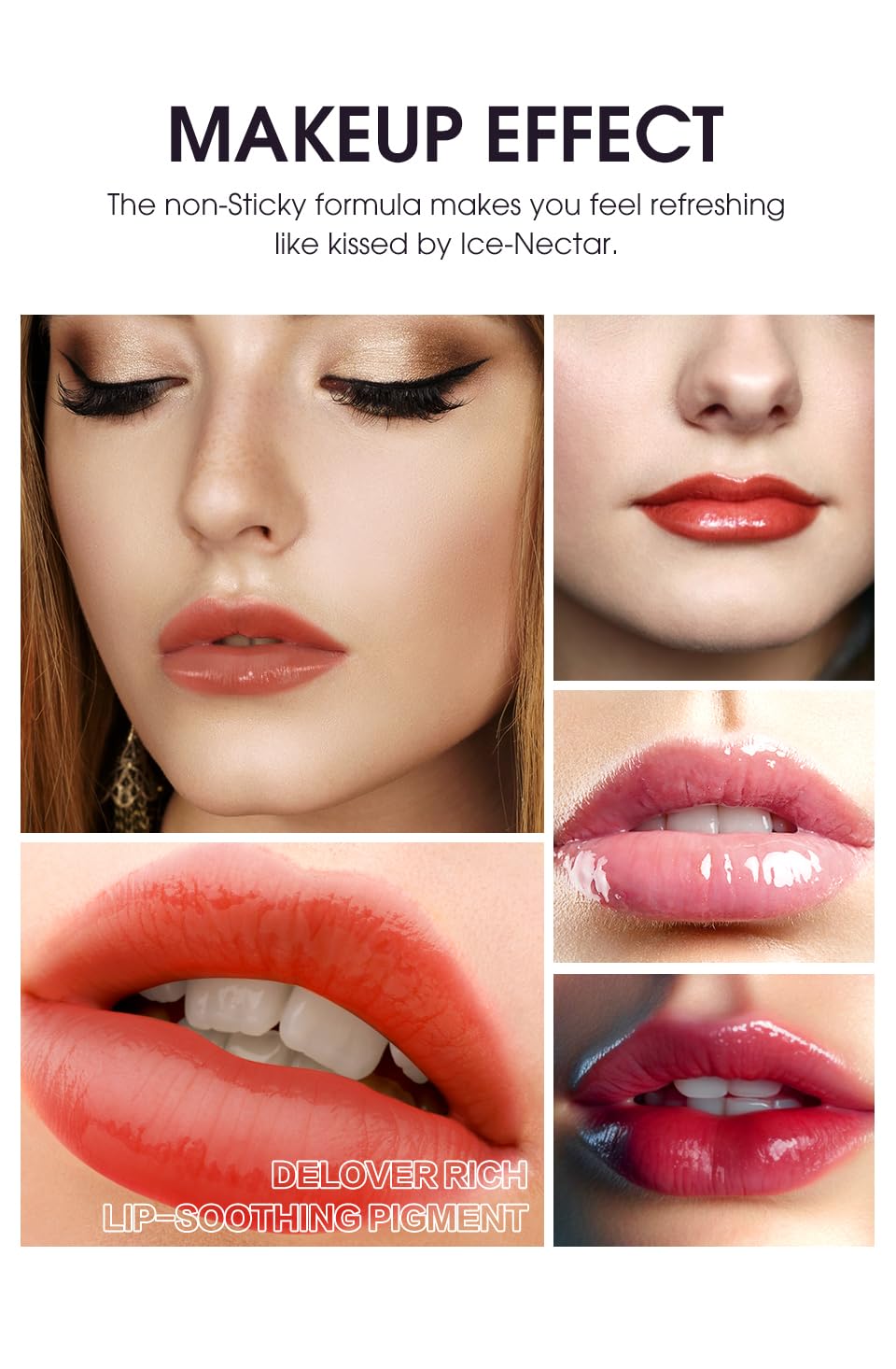 LANGMANNI 12Pcs Lip gloss Collection Makeup Set,Shiny Smooth Soft Liquid Lip Glosses Lip Stain With Rich Varied Colors For Girls And Women Makeup(Color-A) Halalzen