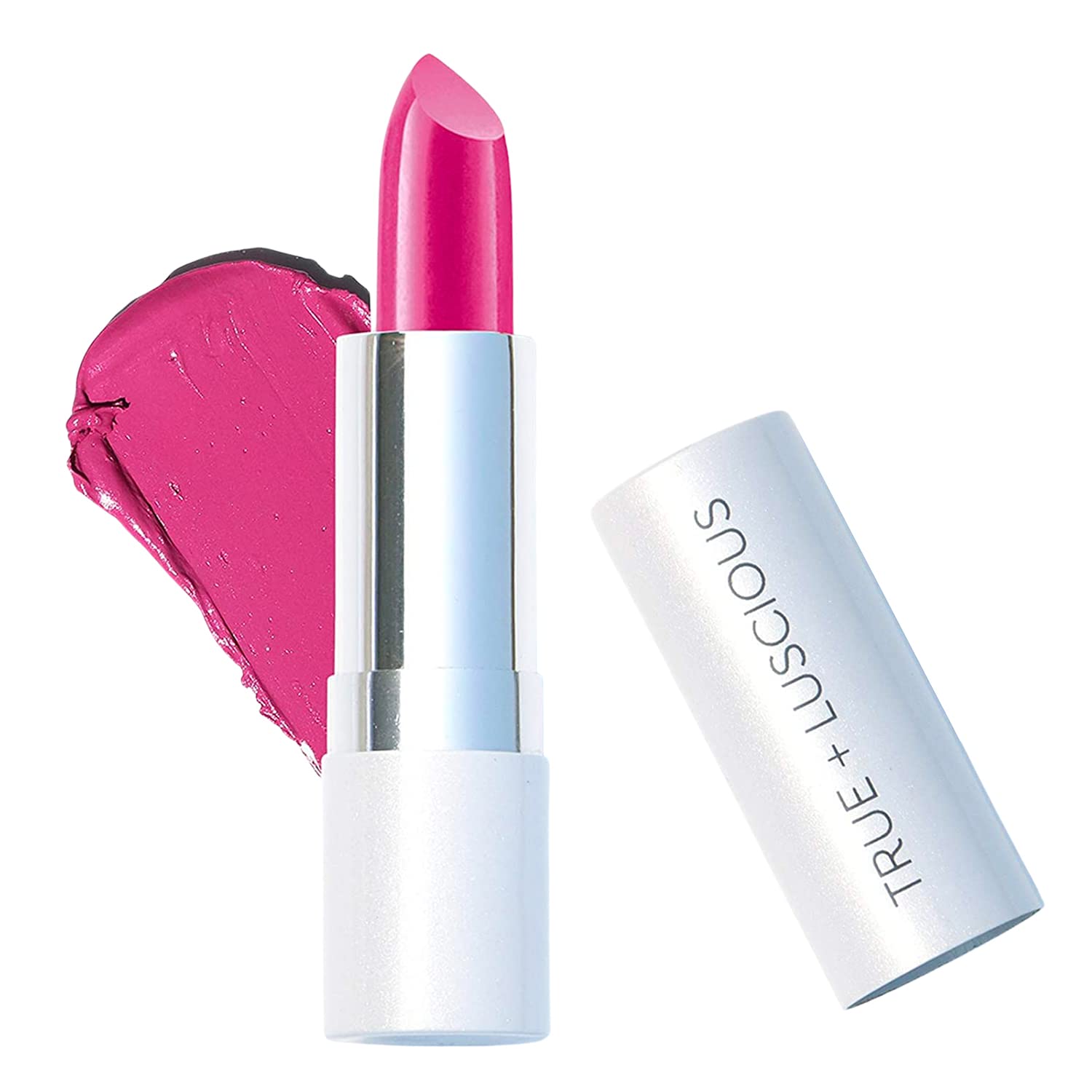 True + Luscious Super Moisture Lipstick | Sheer Cream Lip Color for Lasting Hydration | Hyaluronic Acid Konjac Root Powder | Vegan Cruelty-Free Gluten-Free Flatters All Skin Tones | Pink Sugar