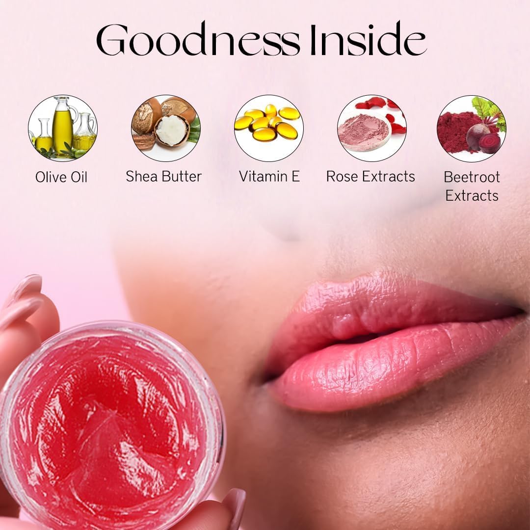 Nourish Mantra Rose Repair & Beetroot Blast Lip Balm with SPF | Made with Rose Extracts, Beetroot Extracts, Olive Oil, Shea Butter, Vitamin E |For Dry & Chapped Lips|12gms Halalzen