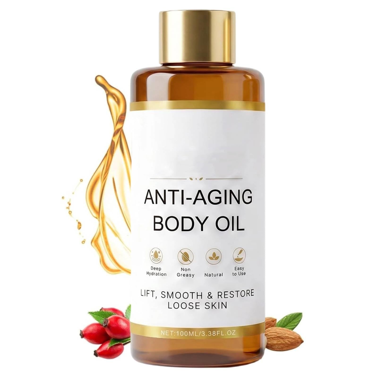 Skincu Anti-Aging Body Oil, 2026 Glow Remedy Oil Skin Tightening, Collagen Oil for Skin Tightening for Crepey Skin, Lightweight and Non Greasy, Plant-Based Formula for Women and Men (1Pc)