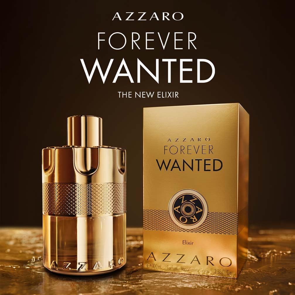 Azzaro Forever Wanted Elixir Eau de Parfum, Woody Fruity Leather Fragrance for Men with Raspberry, Cardamom and Leather Accord, Powerful 12-Hour Trail