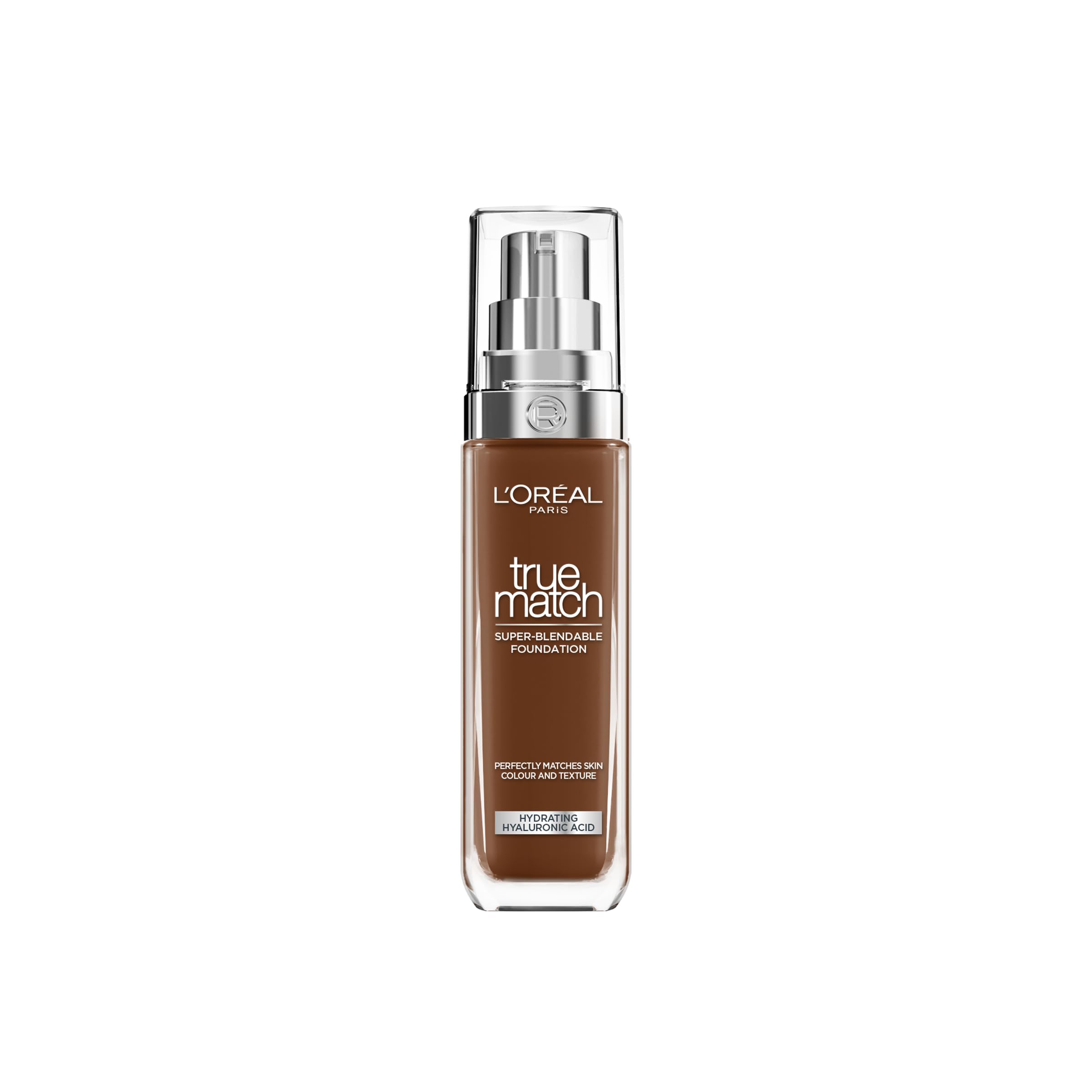 L'Oréal Paris Foundation for Face, Skincare Infused with Hyaluronic Acid, True Match Hydrating Liquid Foundation for All Skin Tones, SPF 16, 1N Ivory, 30 ml Halalzen