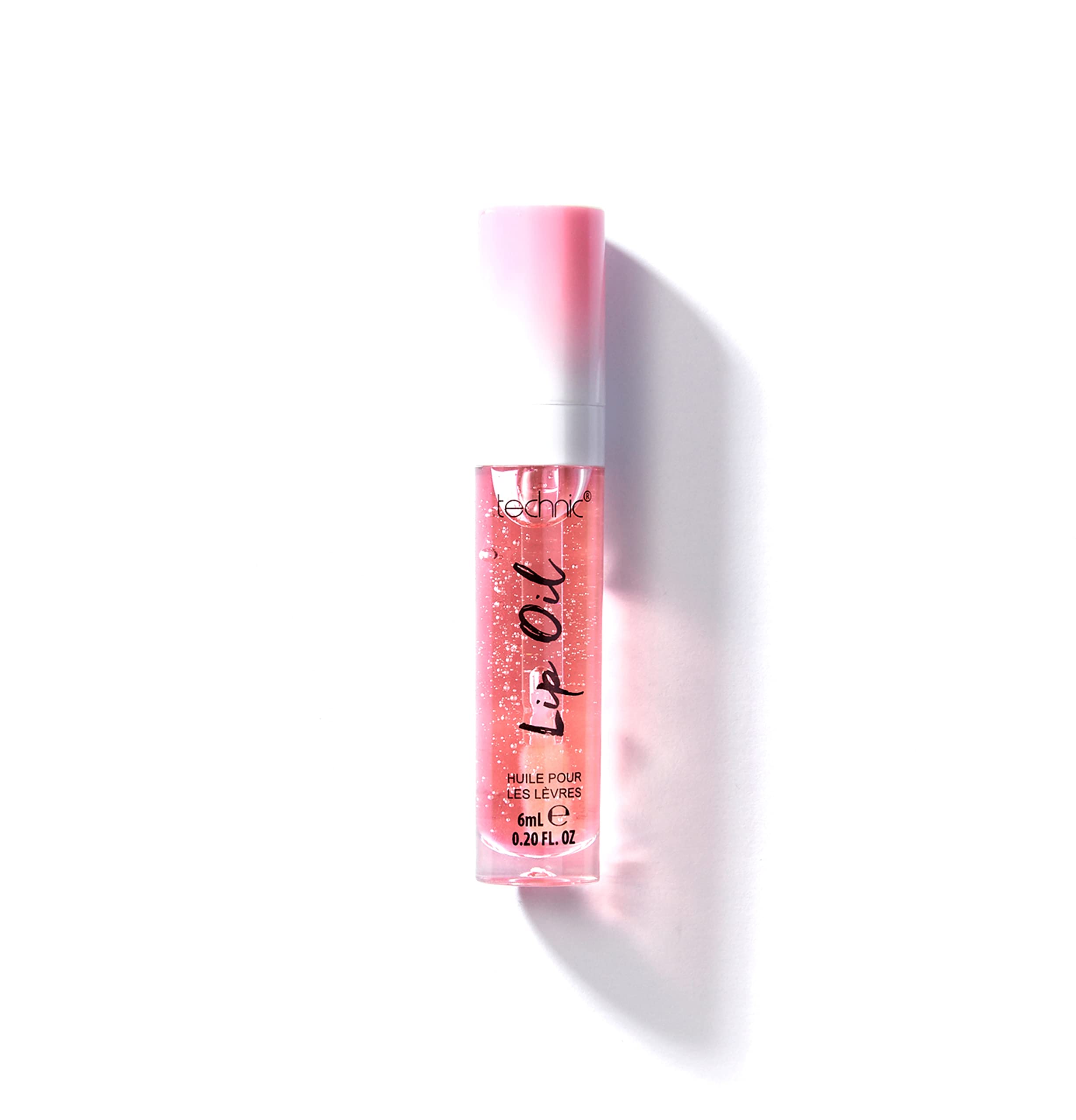 Technic Lip Oil Bundle - 4 Flavoured, Non Sticky, Hydrating Lip Oils With a High Shine Glossy Finish - Mixed Variety Multipack - Strawberry, Mint, Cherry, Orange