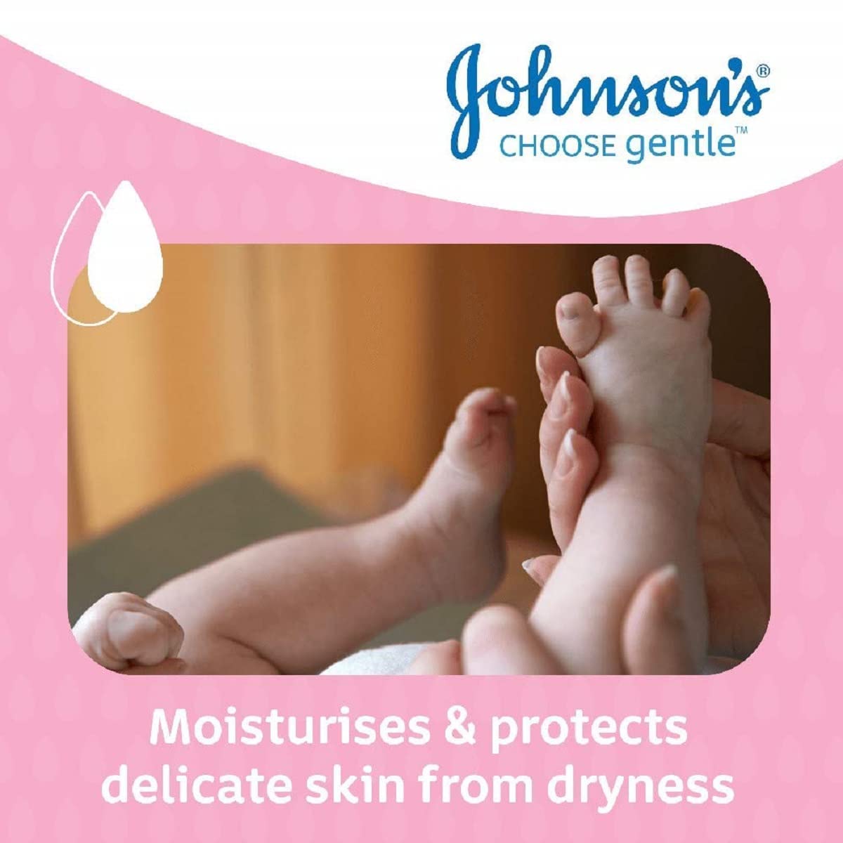 Johnson's Baby Oil (1 x 100ml), Gently Hydrates Delicate Skin, Locks In Moisture, Hypoallergenic Baby Oil Free From Dyes, Parabens, Phthalates and Alcohol, Moisturiser For The Whole Family Halalzen