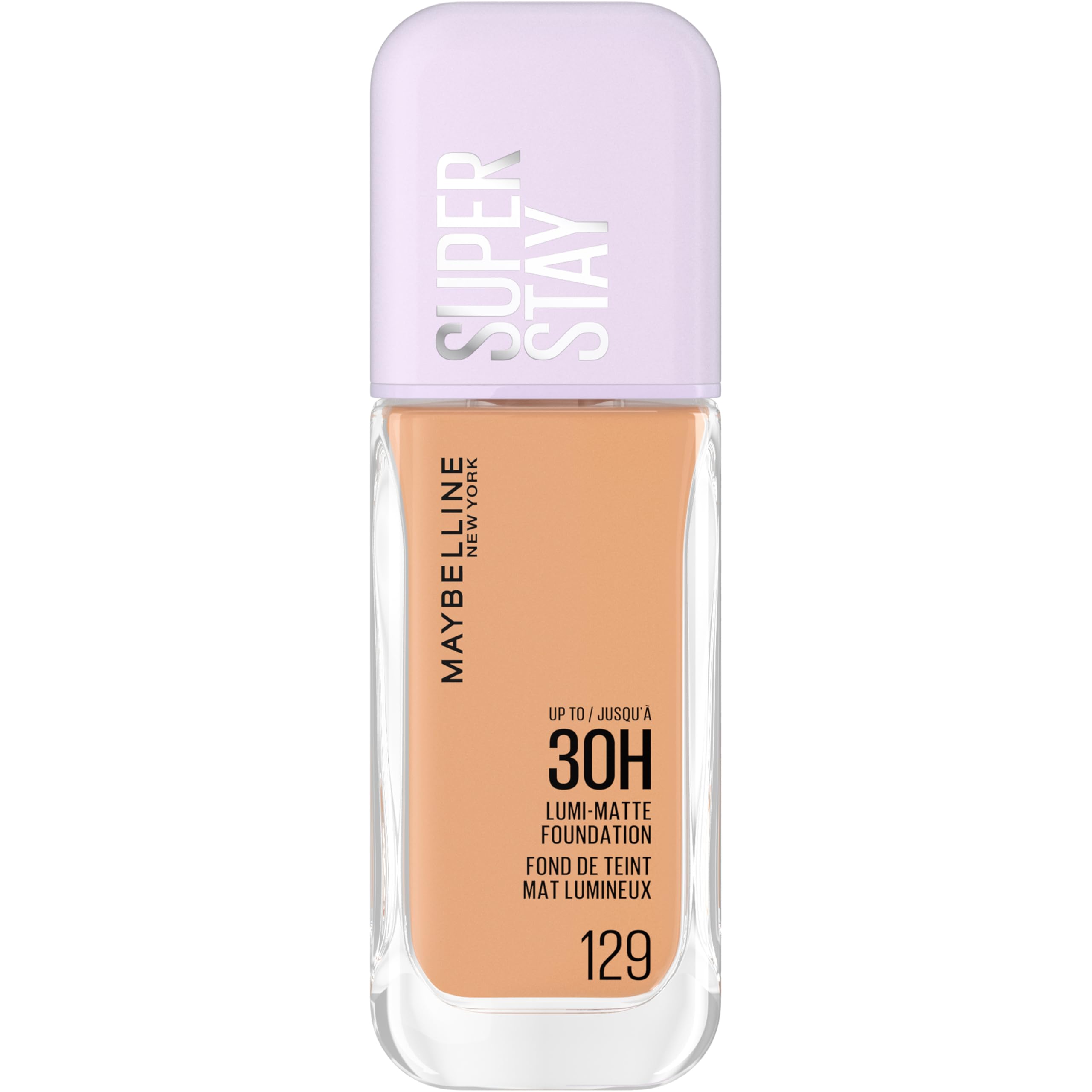 Maybelline New York Super Stay up to 30HR Lumi-Matte Foundation, Medium-Full Coverage, Vegan Formula*, Amino Acids, Niacinamide, Vitamin E, All Day Wear - Shade: 118 Halalzen