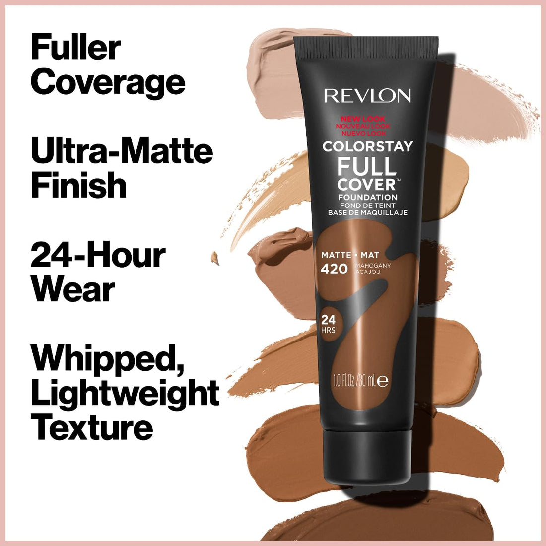 Revlon ColorStay Full Cover Longwear Matte Foundation, Heat & Sweat Resistant Lightweight Face Makeup, Buff (150), 30ml Halalzen