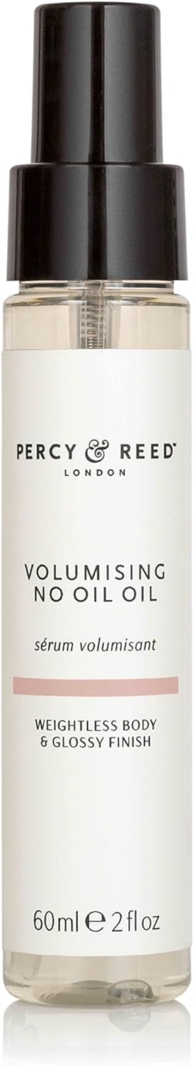 Percy & Reed Volumising No Oil Oil 60ml, Lightweight Hair Serum, Hair Thickening Serum for Fine Strands, Smooths Frizz, Adds Shine, Heat Protection, Sulphate & Paraben Free