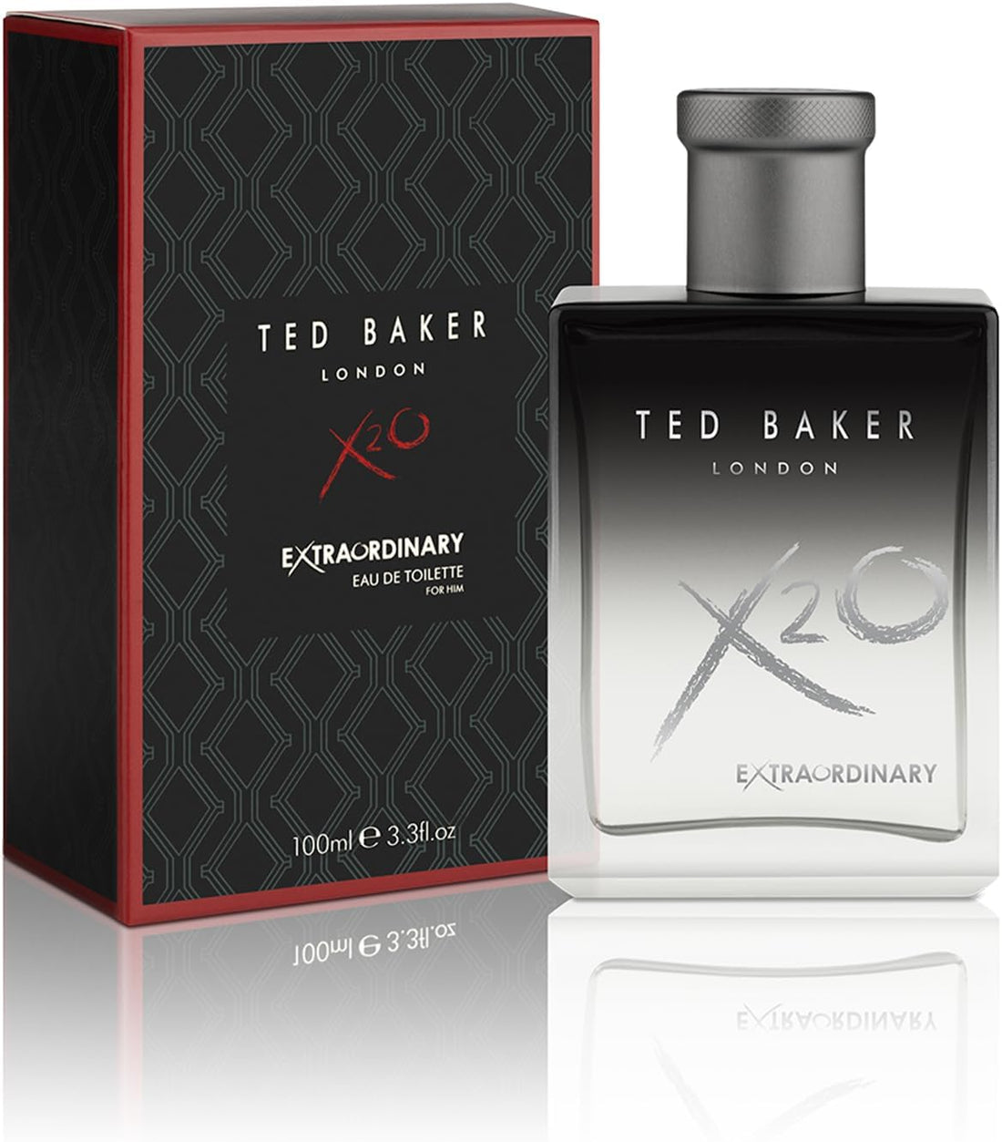 Ted Baker X20 Extraordinary Men’s Eau de Toilette, Oriental Spicy Fragrance with Tangerine, Cardamom, Lavender, Amber Long Lasting Masculine Scent For Him 100ml