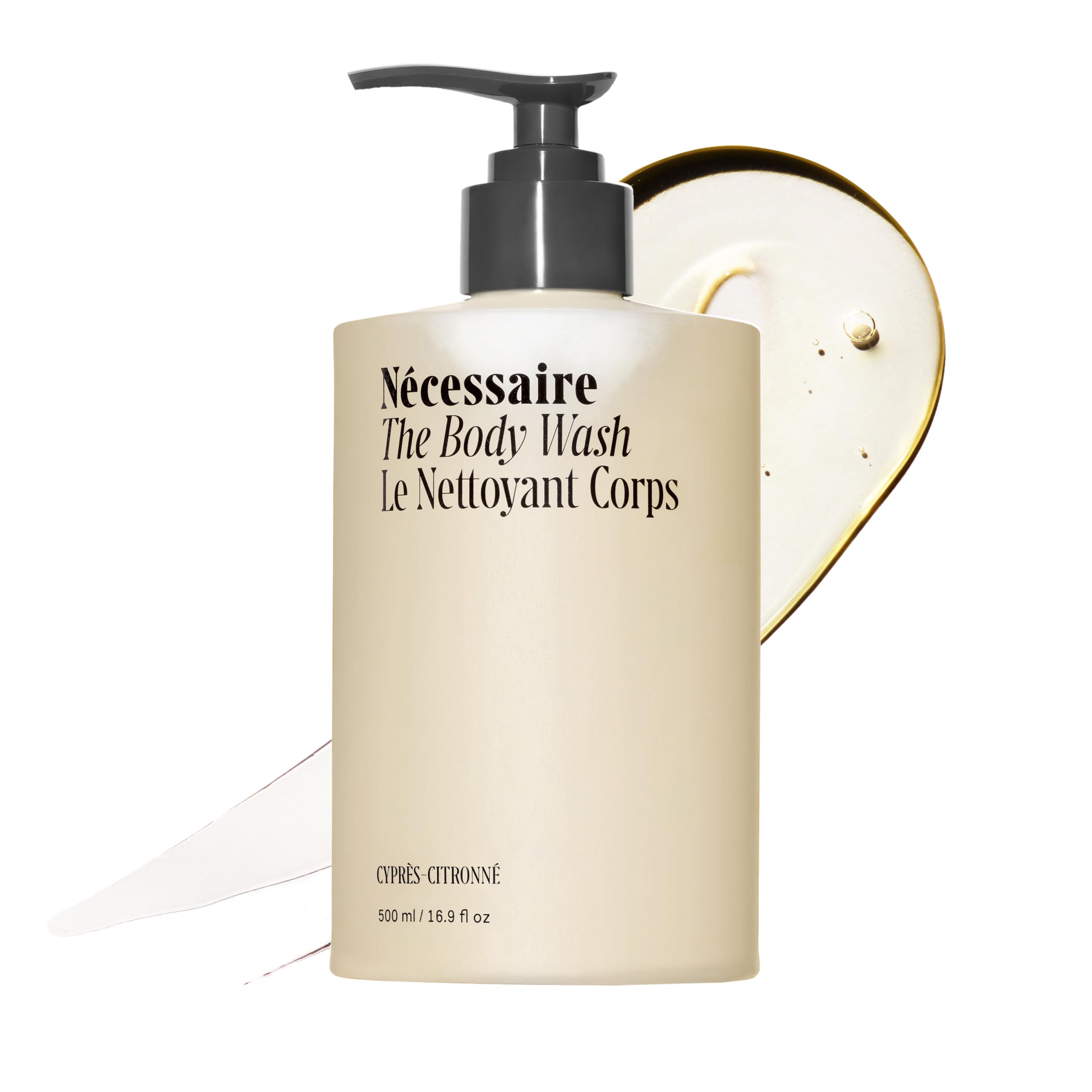 Nécessaire The Body Wash Eucalyptus — Multi-Oil Shower Gel Body Wash for Women + Men. Non-Comedogenic + Hypoallergenic for Sensitive Skin with Niacinamide. 500ml/16.9 fl oz
