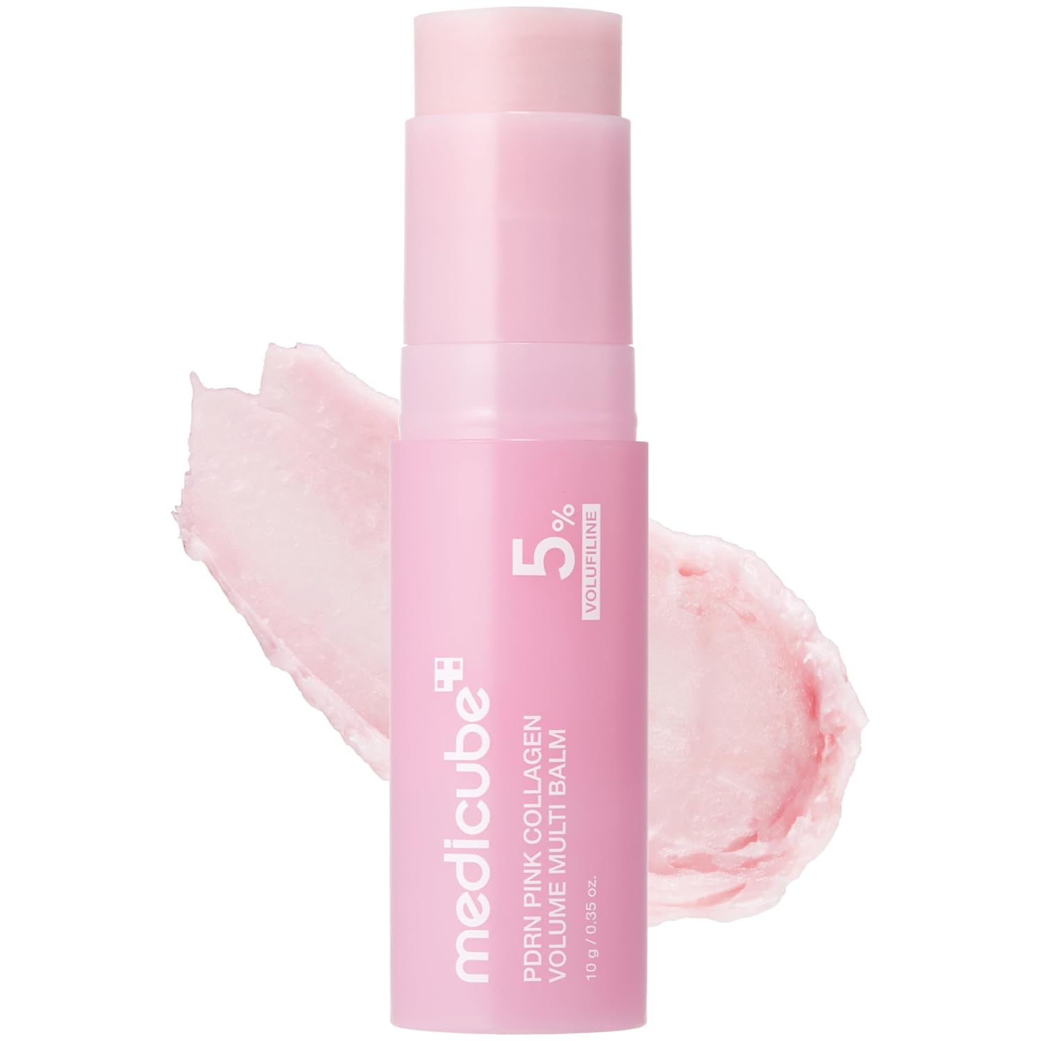 medicube PDRN Pink Collagen Volume Multi Balm Stick | Volufiline, PDRN, NAD, Collagen | Face & Body Balm for Under-Eyes, Neck, Forehead, Smile Lines, Lips | Plumping, Radiance, Line Care | K-Beauty Halalzen