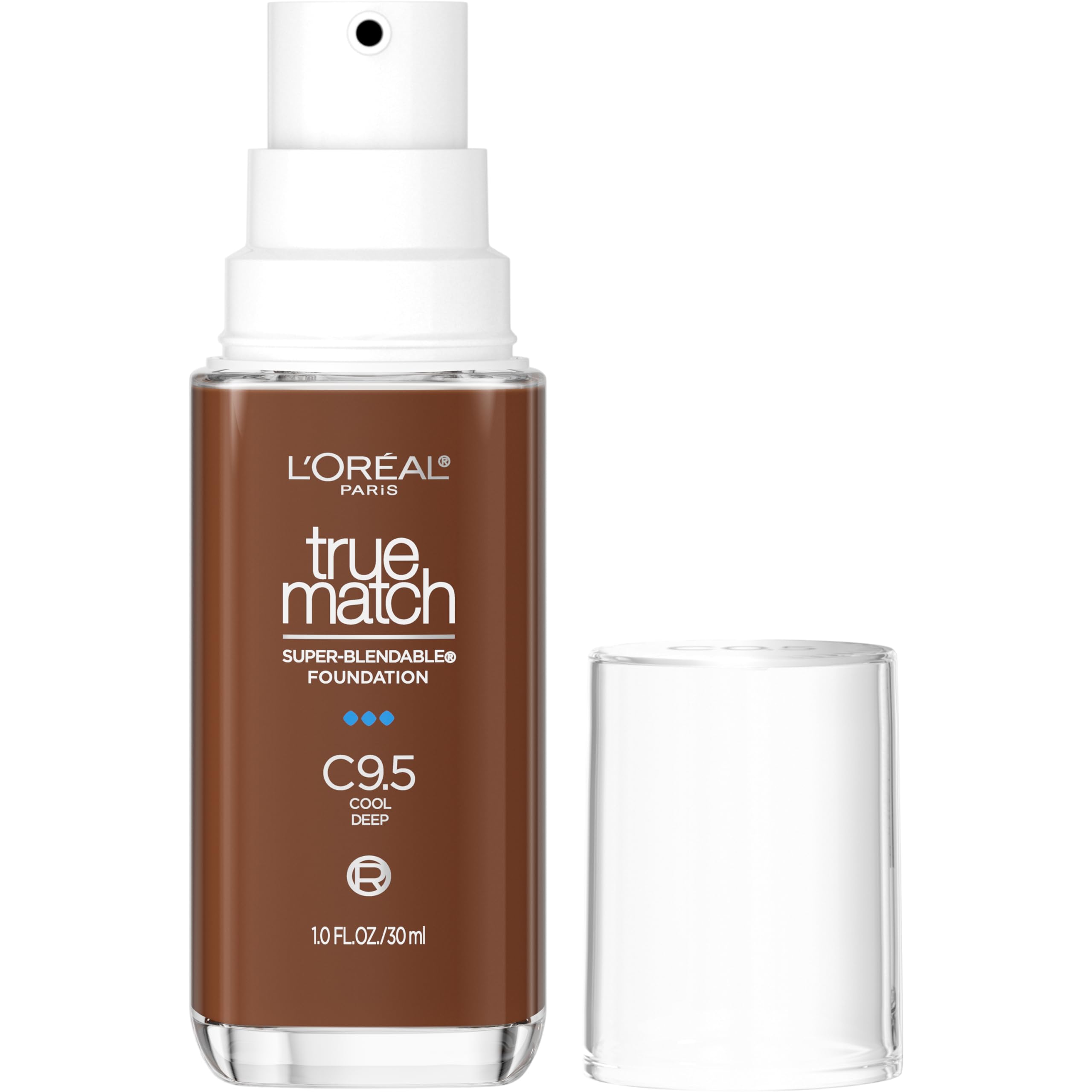 L'Oreal Paris True Match Super-Blendable Foundation, Flüssig-Foundation mit mittlerer Deckkraft, N3, Hell-Mittel, 30 ml