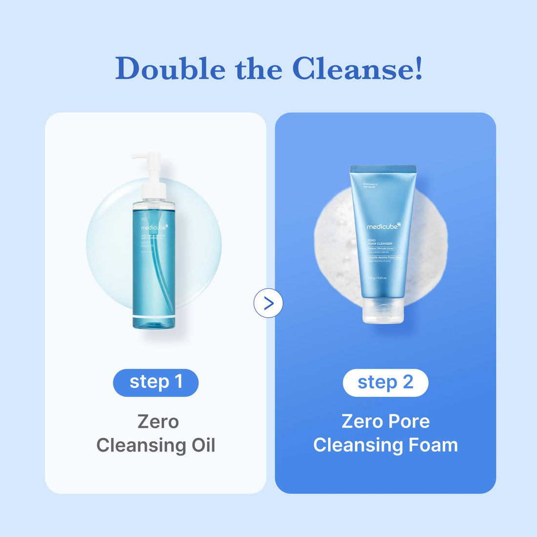 medicube Zero Foam Cleanser for Sensitive Skin - Sebum Control, Moisture Balance, and Pore Minimization | Korean Skincare 120g