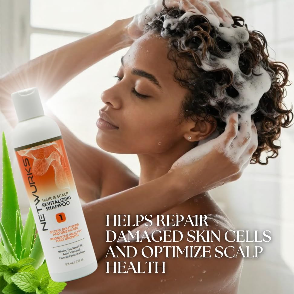 Hair & Scalp Revitalizing Shampoo | Helps Repair Damaged, Split Ends & Promotes Hair Growth | 226 g