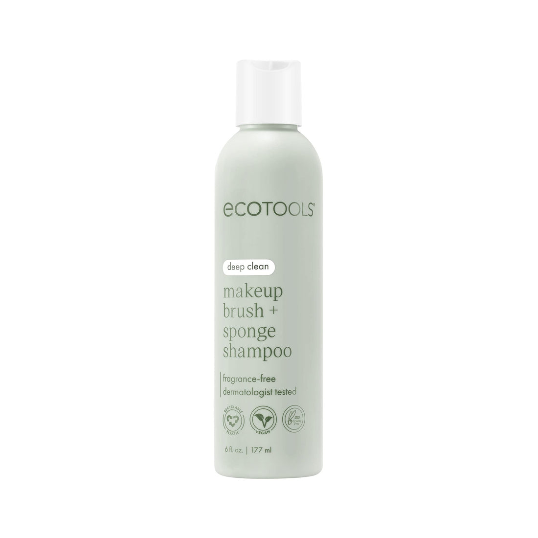 EcoTools Makeup Brush and Sponge Shampoo, Removes Makeup, Dirt, & Impurities From Makeup Brushes & Makeup Blending Sponges, Fragrance-Free, Vegan, & Cruelty-Free, 6 fl.oz./ 177 ml, 1 Count Halalzen