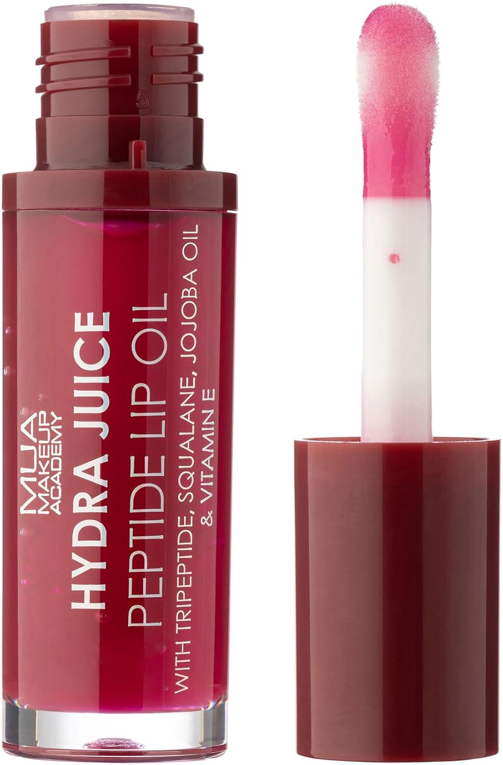 MUA Makeup Academy Hydra Juice Peptide Lip Oil, Cherry Kiss, Vegan & Cruelty Free, 7 ml