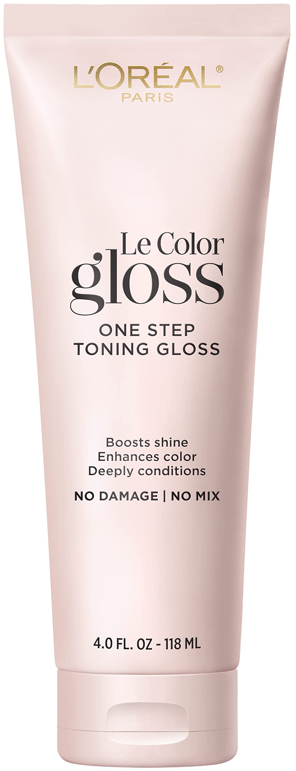 L’Oreal Paris Le Color Gloss One Step In-Shower Toning Hair Gloss for Bleached Hair, Neutralizes Brass, Conditions & Boosts Shine, Platinum Pearl, 4 Ounce