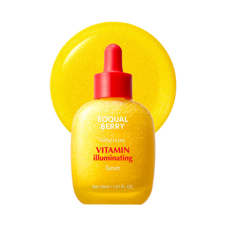EQQUALBERRY Vitamin Illuminating Serum | Niacinamide 4% + Brightening Vitamin C Face Serum with Hyaluronic Acid & Vitamin E | Dark Spot, Uneven Tone Care | Korean Skincare, 1.01 fl.oz Halalzen