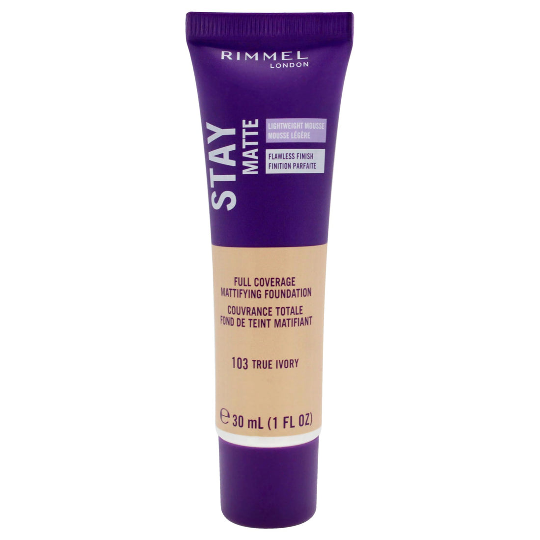 Rimmel London Stay Matte Liquid Mousse Foundation, Good Coverage and Oil-Free Formula, Soft Beige, 30 ml Halalzen