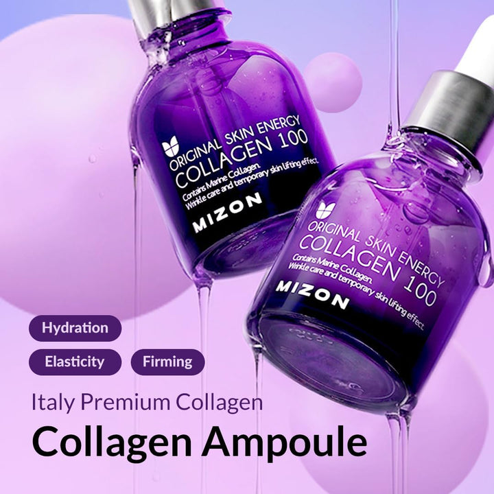 [MIZON] COLLAGEN 100 (30ml) Korean Skincare - Marine collagen serum for face - Intensive anti-aging treatment - Reduces wrinkles & fine lines - Hydration & Elasticity