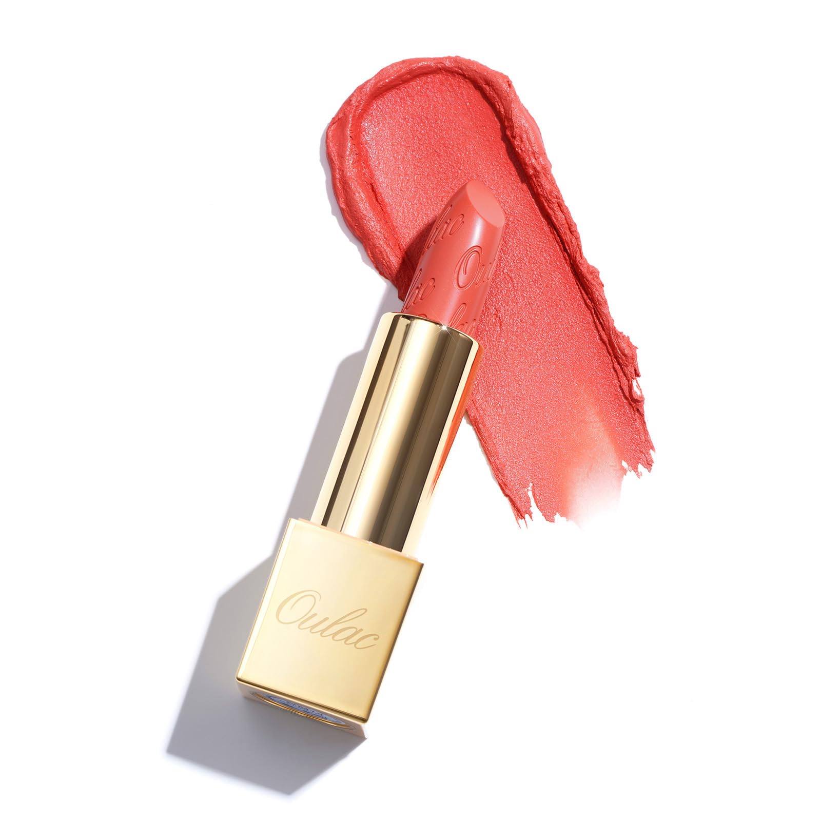 OULAC Metallic Shine Glitter Lipstick, Pink High Impact Lipcolor, Lightweight Soft and Ultra Hydrating, Long Lasting, Vegan & Cruelty-Free, Full-Coverage Lip Color 4.3 g/0.15 HIP & HIPPIE(11) Halalzen