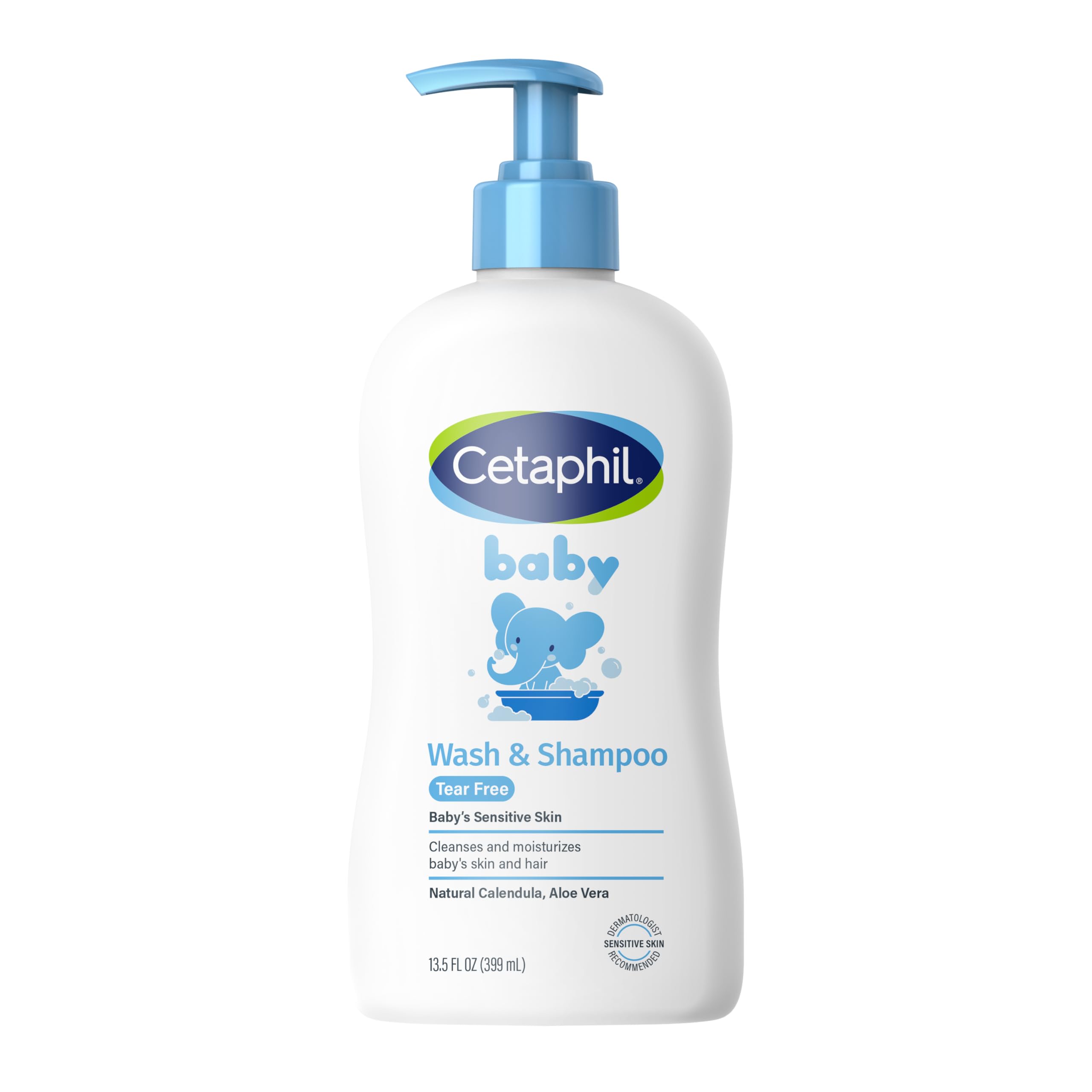 Cetaphil Baby Shampoo and Body Wash with Organic Calendula, Tear Free, Hypoallergenic, Ideal for Everyday Use, Dermatologist Tested, 7.8oz Halalzen