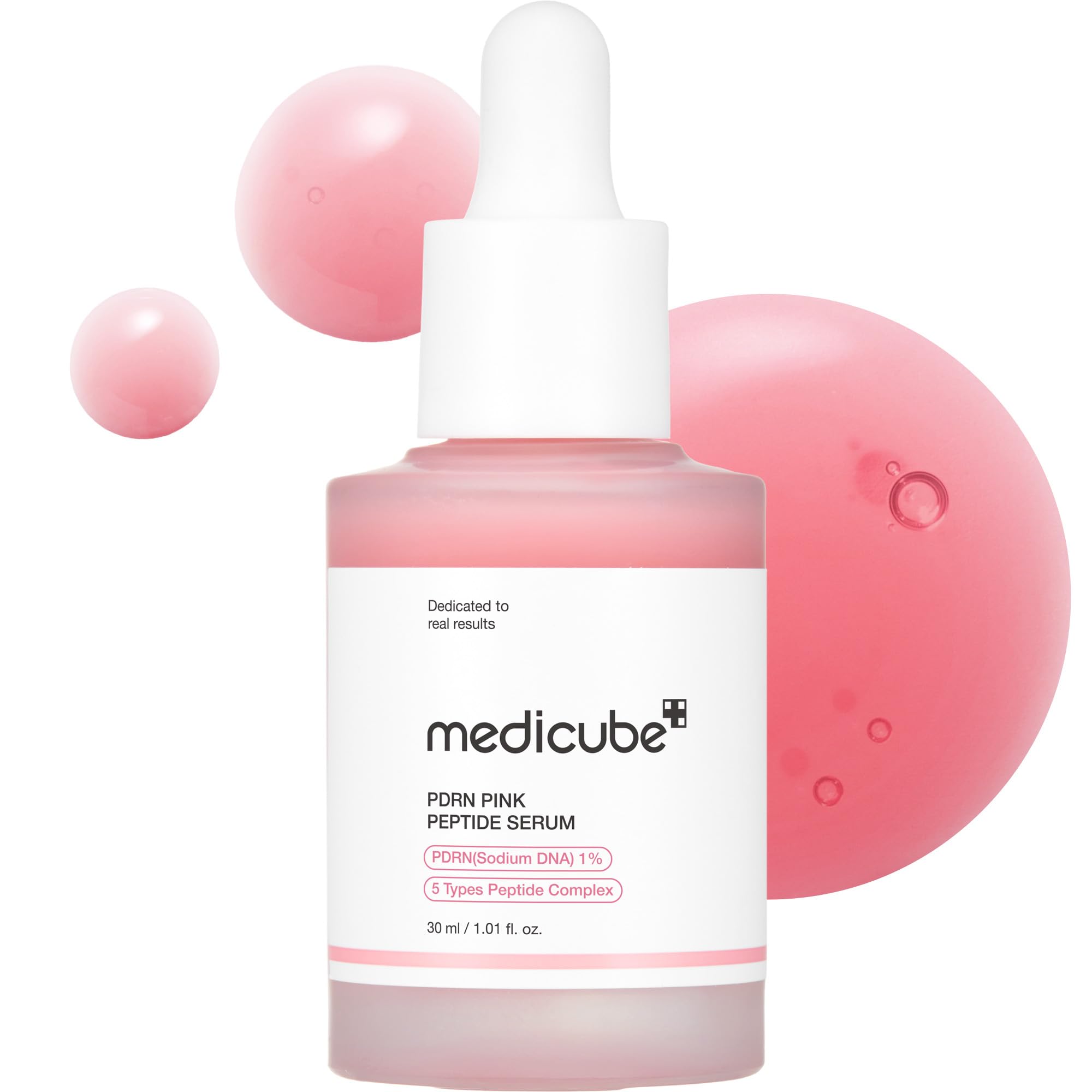 medicube PDRN Pink Peptide Serum with Salmon DNA | Pink Glow Serum with Peptides & Niacinamide for Hydration & Firm-Looking Skin | Uneven Tone Care | Korean Skincare, 1.01 fl. Oz Halalzen