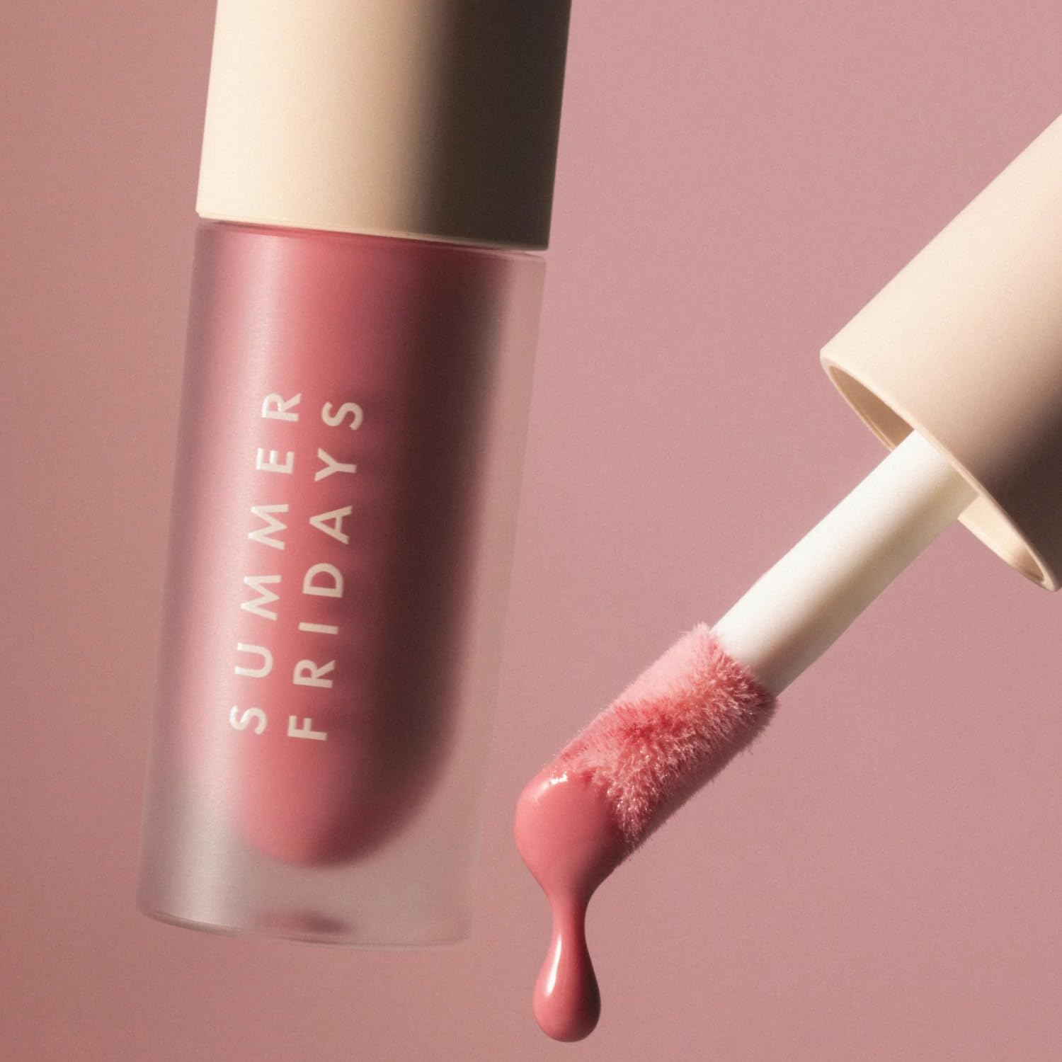 Summer Fridays Dream Lip Oil - Hydrating Tinted Lip Gloss Oil - Non-Sticky Formula with Skincare Benefits for Long-Lasting Softness + Shine - Effortless Beauty Gifts - Bare Sand (0.15 Oz)