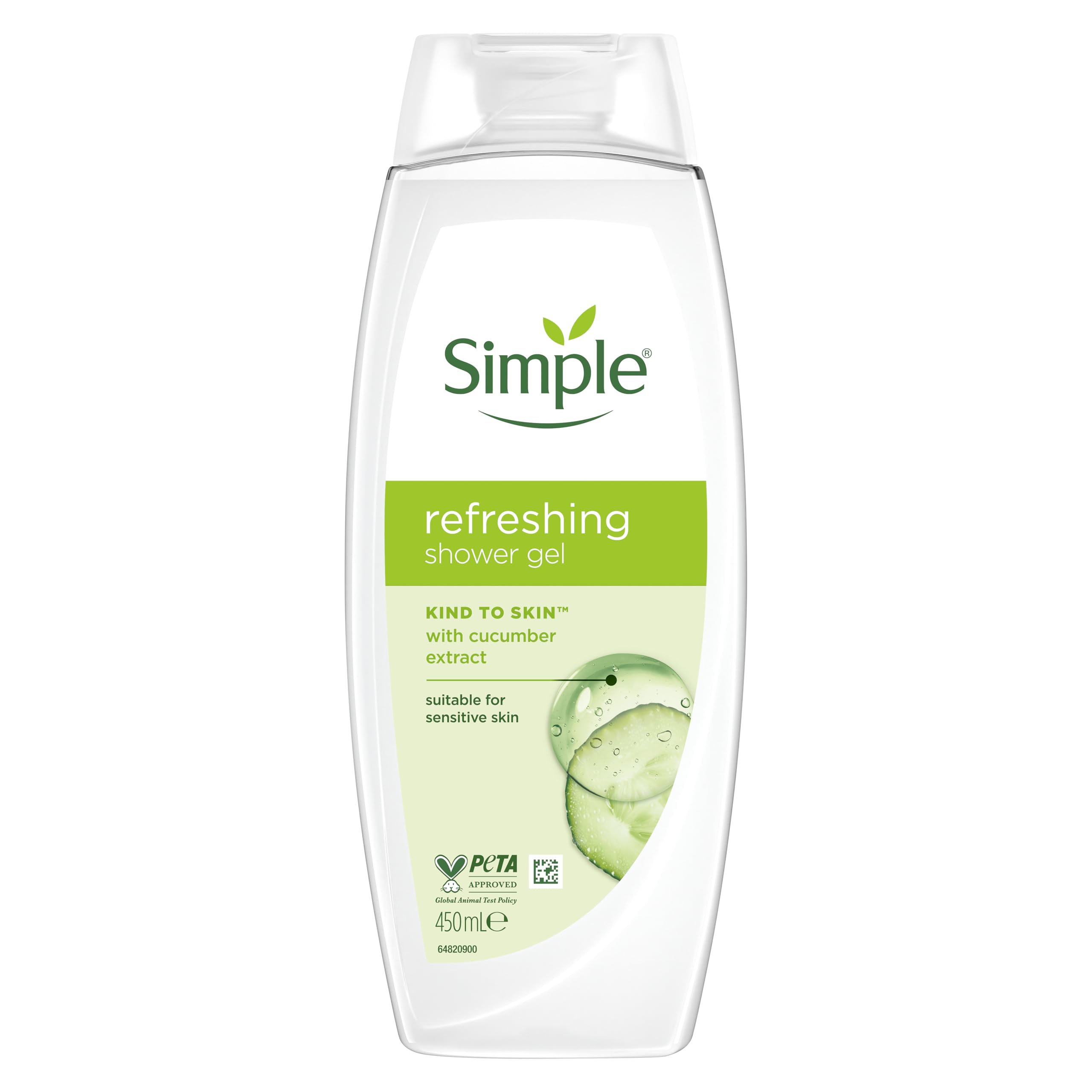 Simple Kind to Skin Kids Hypoallergenic Hair & Body Wash pack of 6 with chamomile oil shampoo for kids 225 ml, White