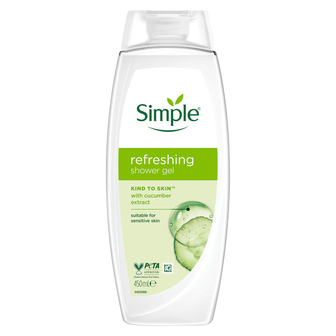 Simple Kind to Skin Kids Hypoallergenic Hair & Body Wash pack of 6 with chamomile oil shampoo for kids 225 ml, White