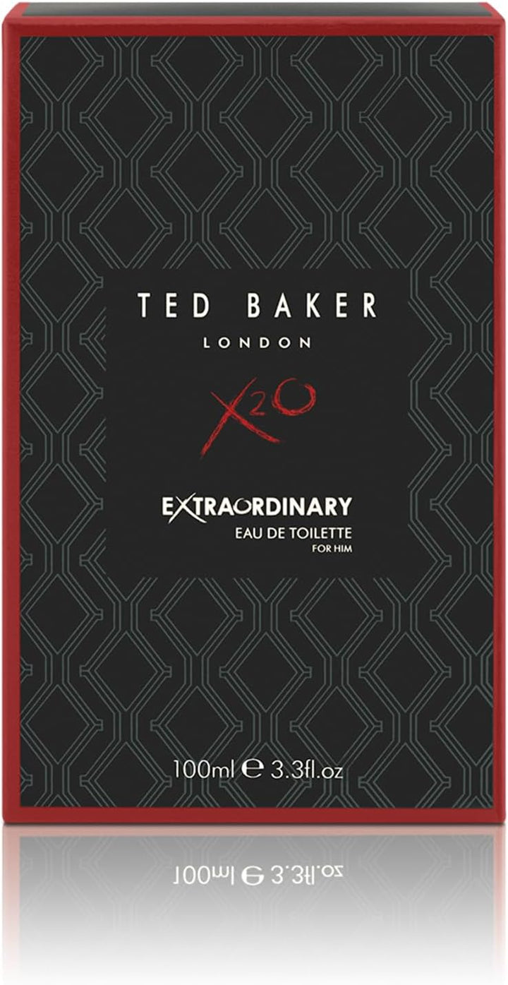 Ted Baker X20 Extraordinary Men’s Eau de Toilette, Oriental Spicy Fragrance with Tangerine, Cardamom, Lavender, Amber Long Lasting Masculine Scent For Him 100ml Halalzen