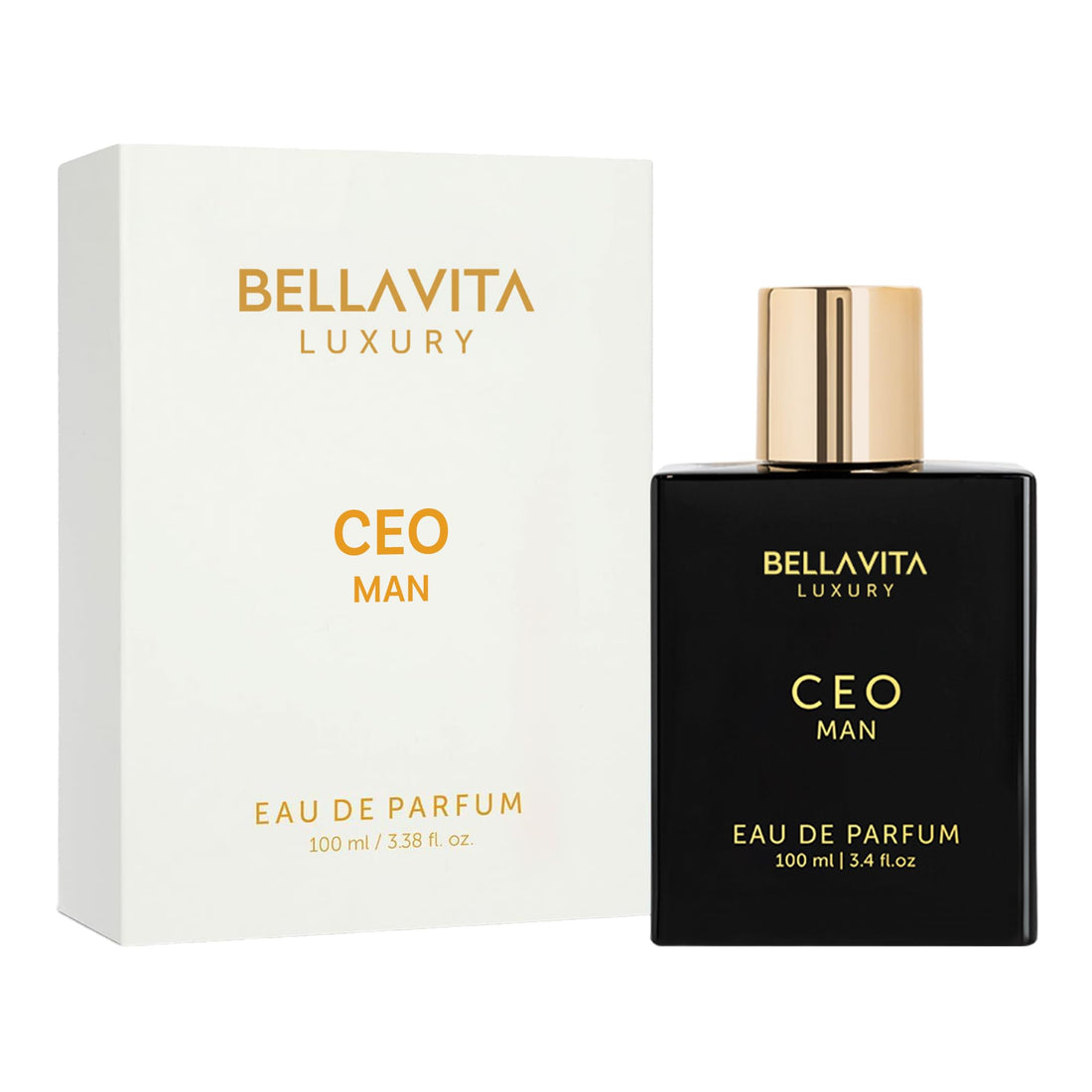 Bellavita Luxury G.O.A.T. Eau de Parfum | 100 ml (3,4 fl.oz.) | Parfum pour Homme | Notes d'agrumes, de bergamote, de patchouli et de vétiver | Parfum masculin longue tenue
