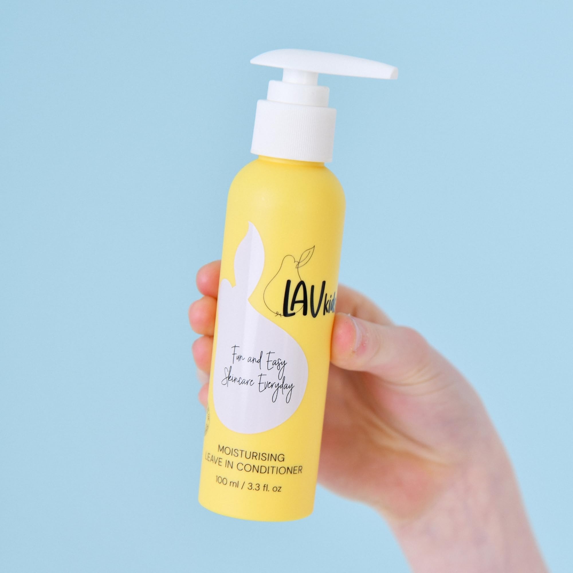 Lav Kids Natural Hair Care Bundle for Daily Use, Algae Extract and Moisturizing (Shampoo + Conditioner)