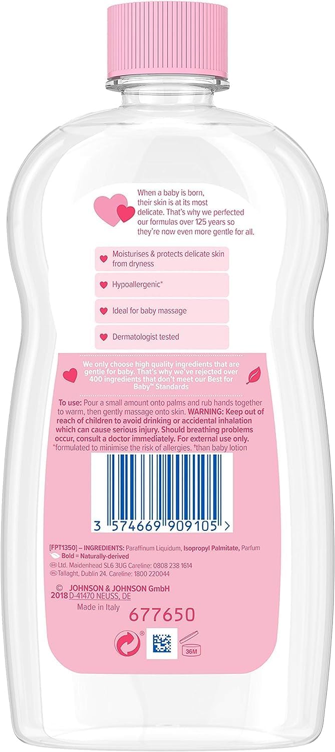 Higher Living Organic Johnson's Oil (six Pack), Baby, 500ml Halalzen