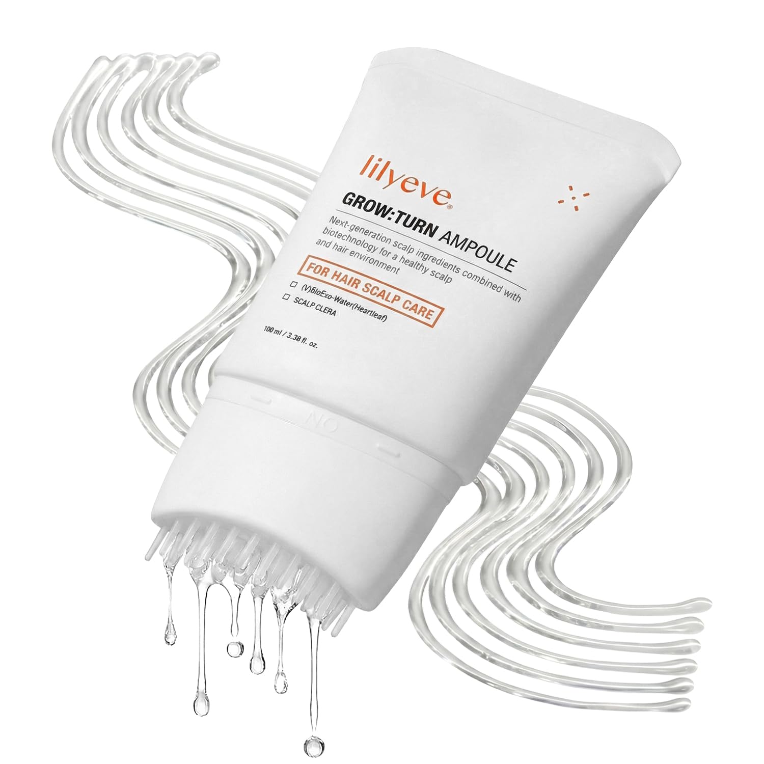 lilyeve GROWTURN Hair Growth Serum with Built-in Brush, Heartleaf-Derived Exosomes to Revitalize, Scalp Massager, Korean Hair Care, 3.38 fl. oz. (Pack of 1) Halalzen
