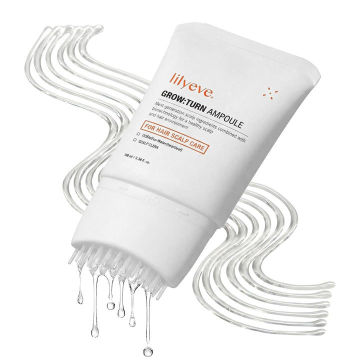 lilyeve GROWTURN Hair Growth Serum with Built-in Brush, Heartleaf-Derived Exosomes to Revitalize, Scalp Massager, Korean Hair Care, 3.38 fl. oz. (Pack of 1) Halalzen
