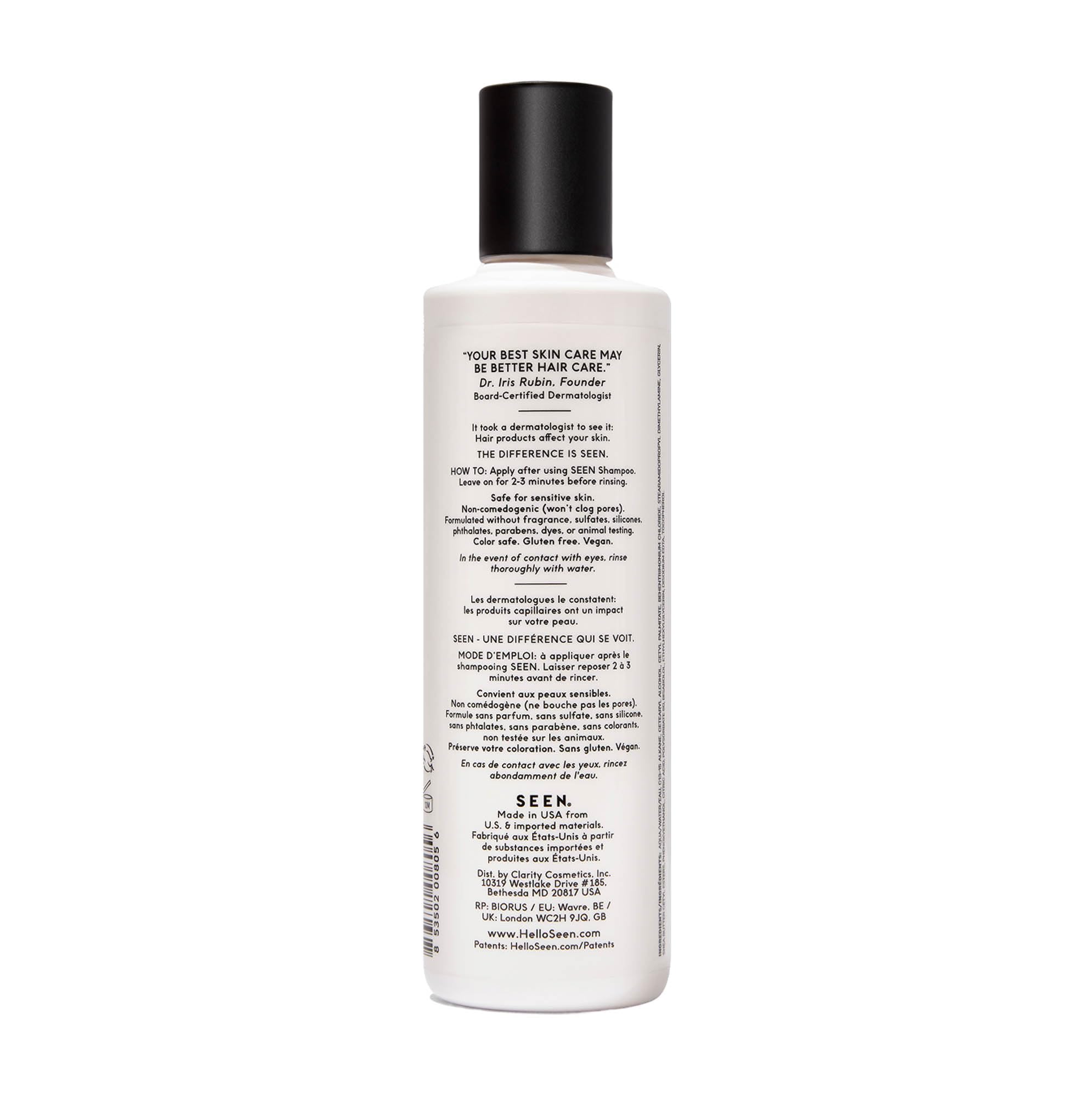SEEN Conditioner, Scented - Non-Comedogenic Hair Conditioner - Dermatologist-Developed - Safe for Sensitive, Eczema & Acne Prone Skin Halalzen
