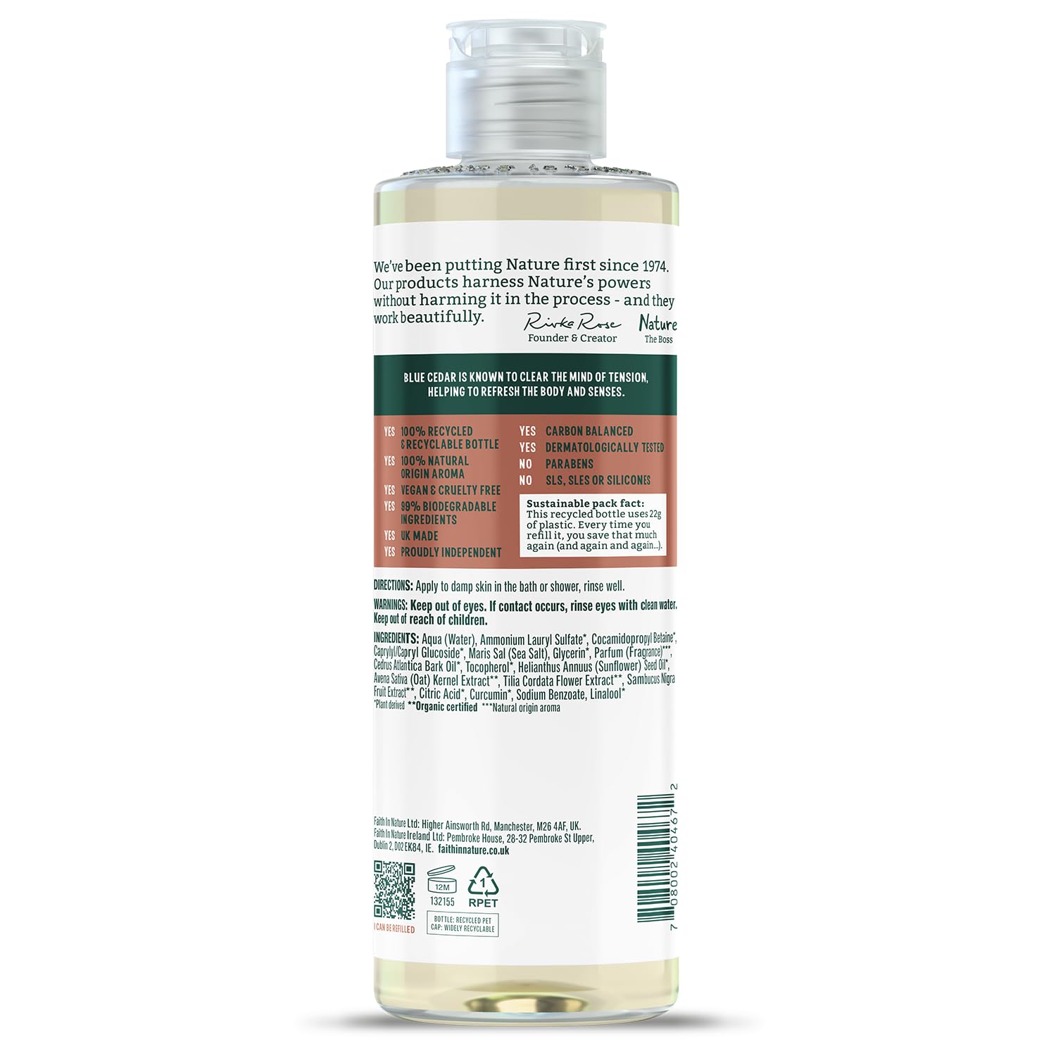 Faith In Nature Natural Aloe Vera Body Wash, Soothing Shower Gel, Vegan and Cruelty Free, No SLS or Parabens, 400 ml