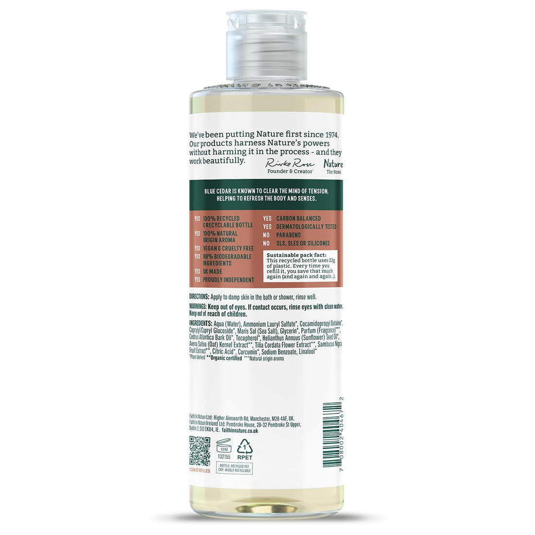 Faith In Nature Natural Aloe Vera Body Wash, Soothing Shower Gel, Vegan and Cruelty Free, No SLS or Parabens, 400 ml