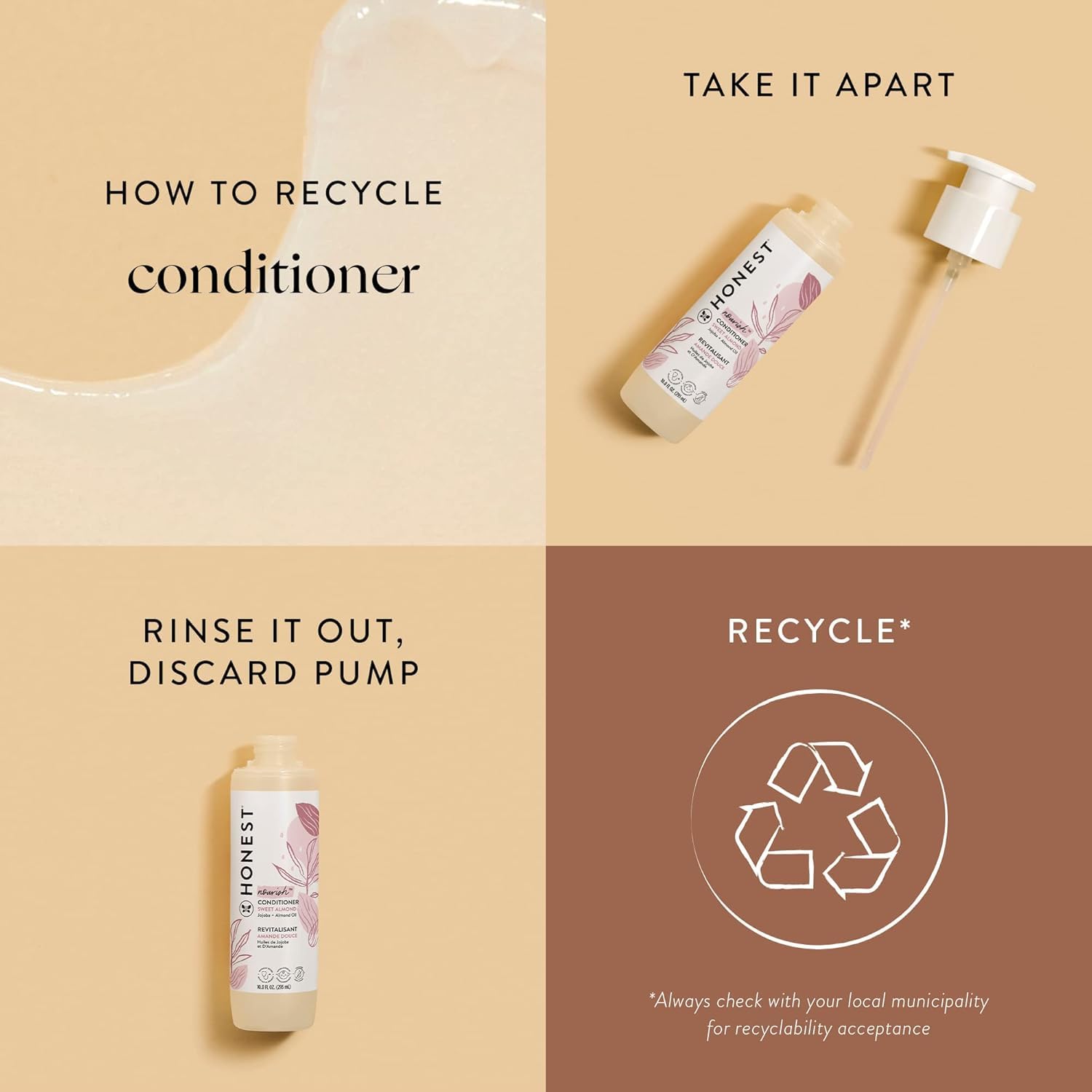 The Honest Company Baby Shampoo, Body Wash & Conditioner Duo, 2-in-1 Cleansing, Silicone-Free, Naturally Derived, Lavender Calm Scent, 20 fl oz Halalzen