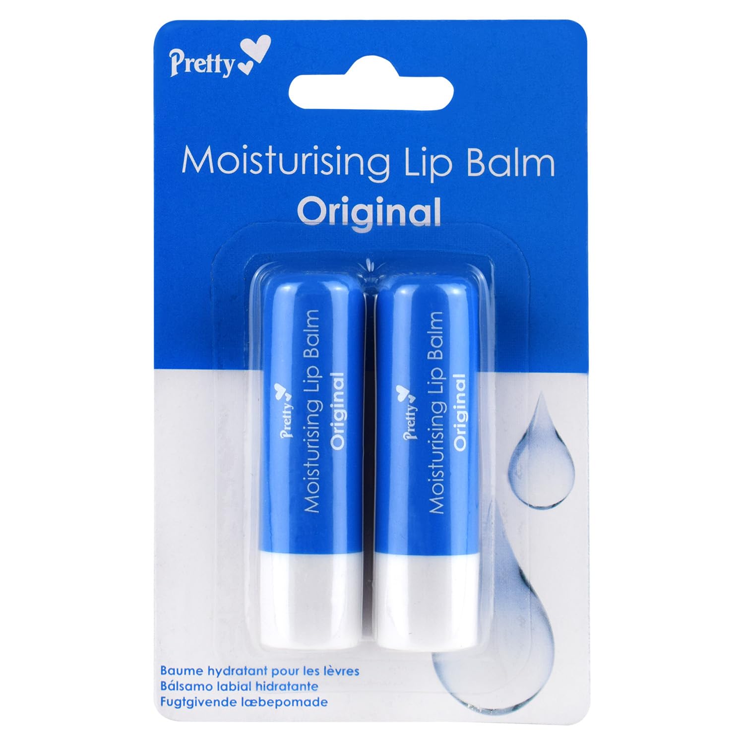 Pretty Original Moisturising Lip Balm, nourishes, hydrates and protects lips, long lasting - vegan Formula Halalzen