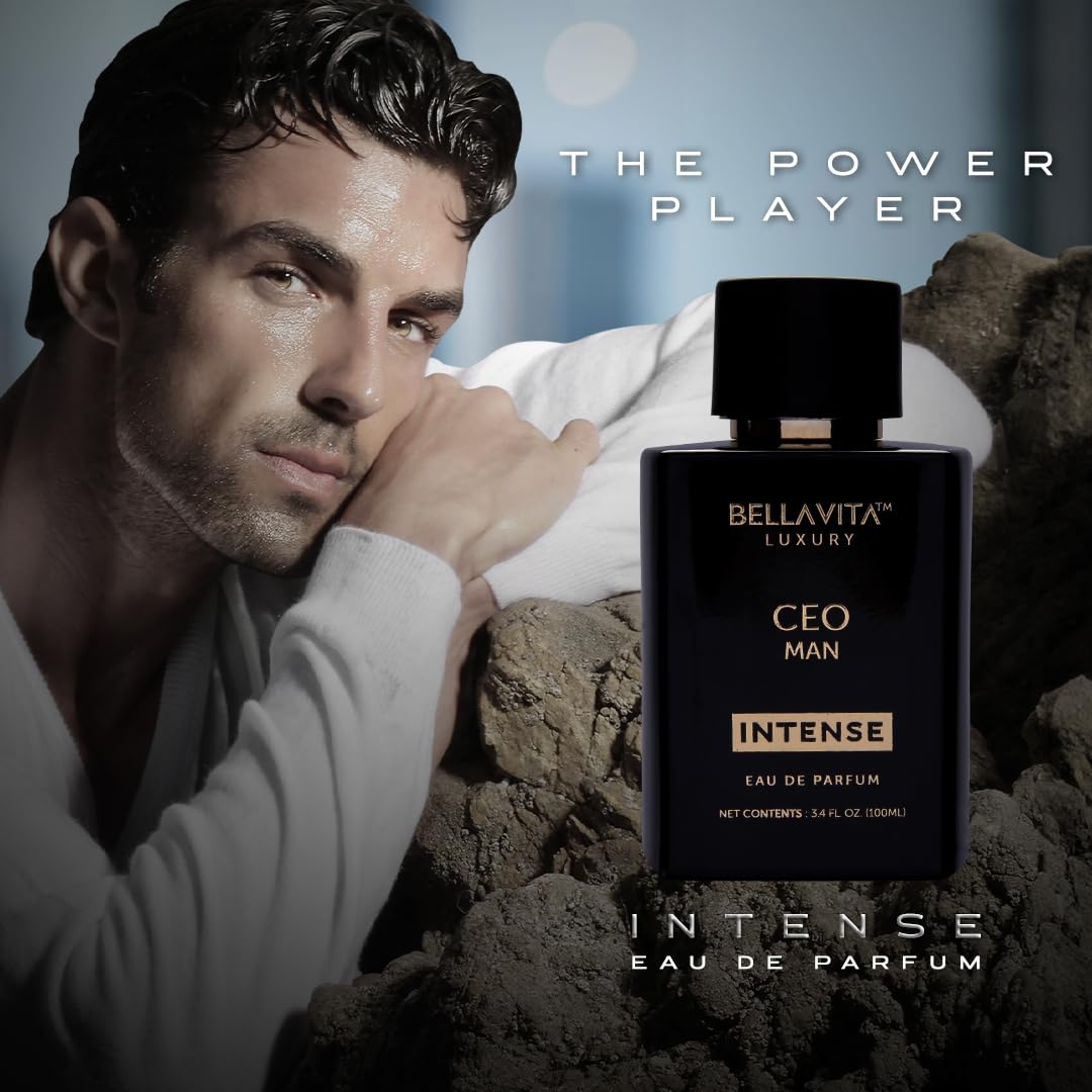 Bellavita Luxury G.O.A.T. Eau de Parfum | 100 ml (3,4 fl.oz.) | Parfum pour Homme | Notes d'agrumes, de bergamote, de patchouli et de vétiver | Parfum masculin longue tenue