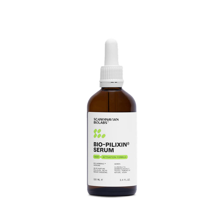 Scandinavian Biolabs Bio-Pilixin® Serum For Women | Helps Reduce Hair Loss Due to Breakage, Activates Hair Growth, Stem Cell Technology, Drug-Free, Clinically Tested, 100 mL / 3.4 Oz (1-Month) Halalzen