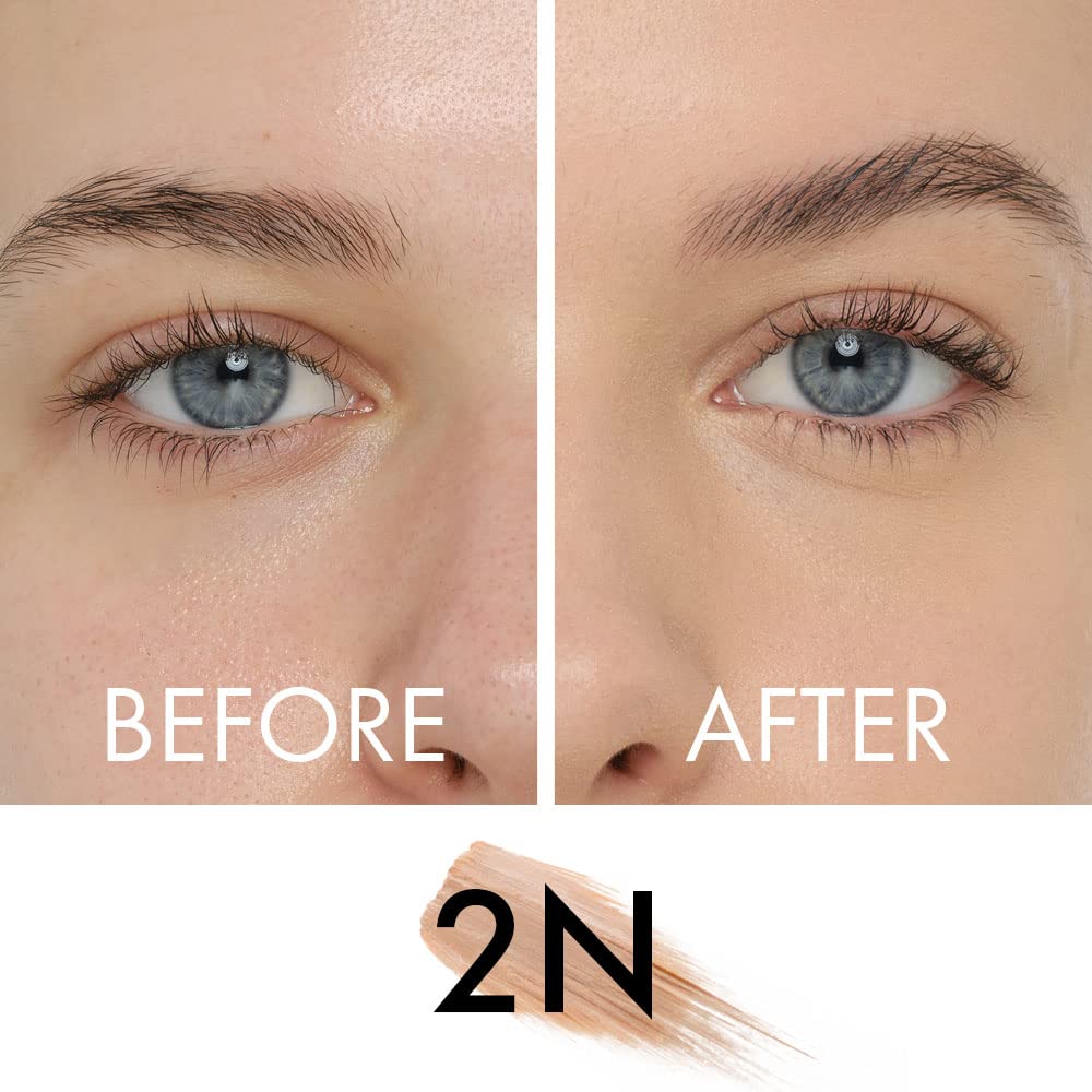 Complexion Fix Concealer - Hydrating Liquid Concealer for Under Eyes & Dark Circles - Infused with Hyaluronic Acid - Contour, Highlight, Correct - Anti-Aging, Vegan, Lightweight (3N Medium Neutral) Halalzen