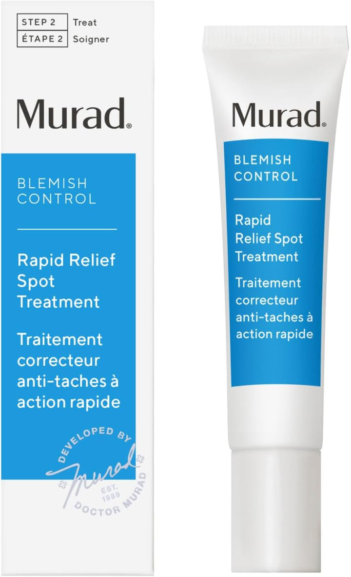 Murad Rapid Relief Spot Treatment - Blemish Control Max Strength 2% Salicylic Acid Gel - Fast Blemish Relief - Instant Blemish Spot Treatment - 15ml Clear Gel for Face Halalzen