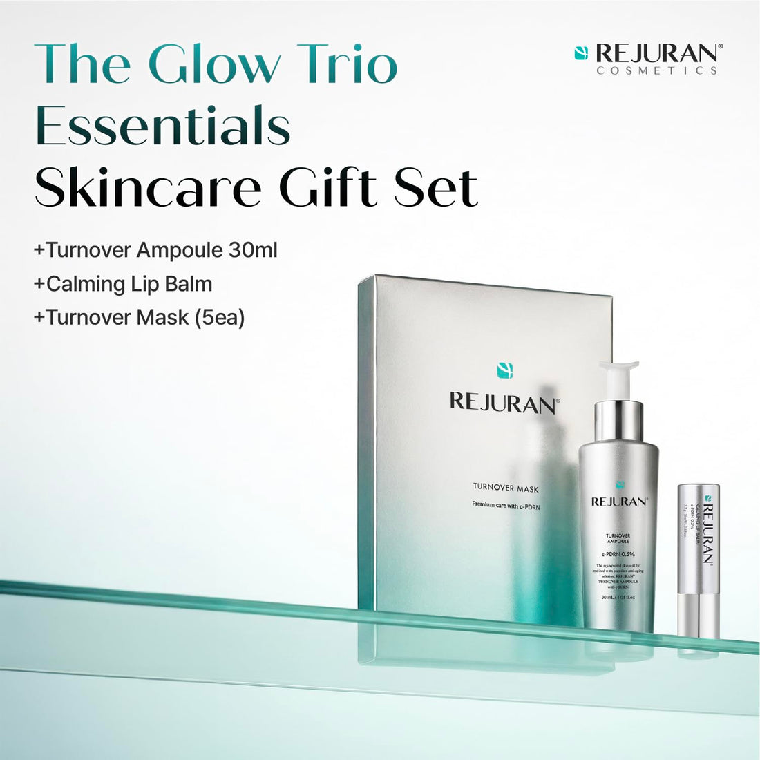 REJURAN® Dual Effect Ampoule, DOT DUAL c-PDRN® - Salmon DNA Face Serum for Deep Rejuvenation, Wrinkle Care, Firming, Skin Elasticity with Visible Anti-Aging Results. Korean Skincare (1.01 fl oz) Halalzen