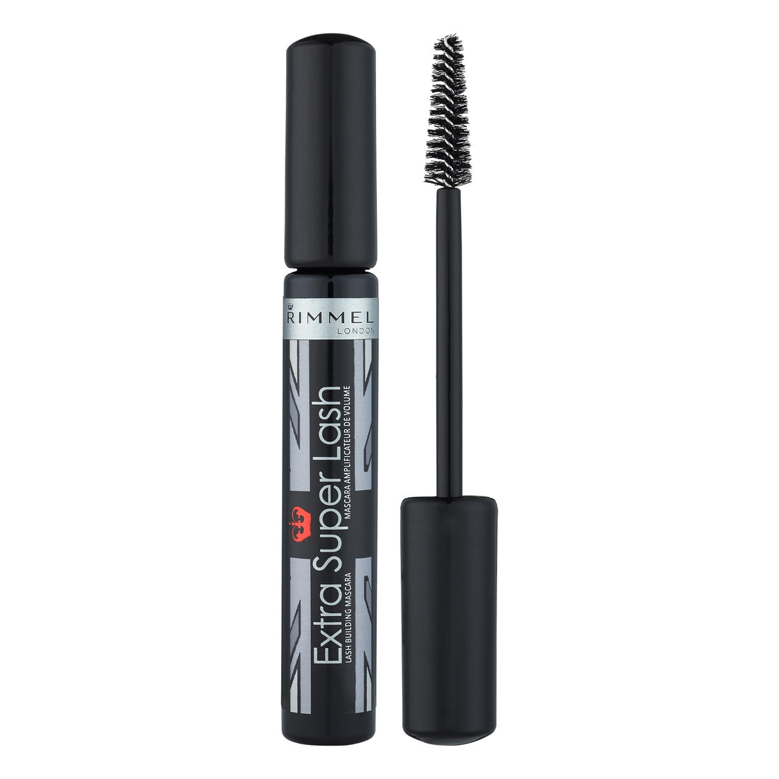 RIMMEL LONDON - Extra Super Lash Building Mascara - Defines, Lengthen & Curl Lashes - With Hydrogel For Healthy Looking Finish - Enriched With Vitamin E - No Clumping - 101 Black Black Halalzen